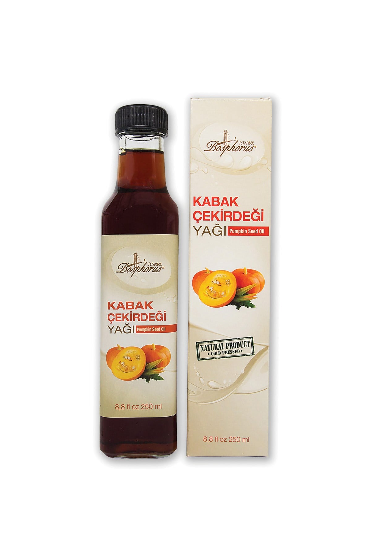 BOSPHORUS Kabak Çekirdeği Yağı Soğuk Sıkım 250 ml