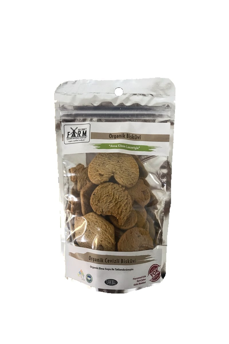 SECRET FARM Organik Cevizli Bisküvi 65 gr.