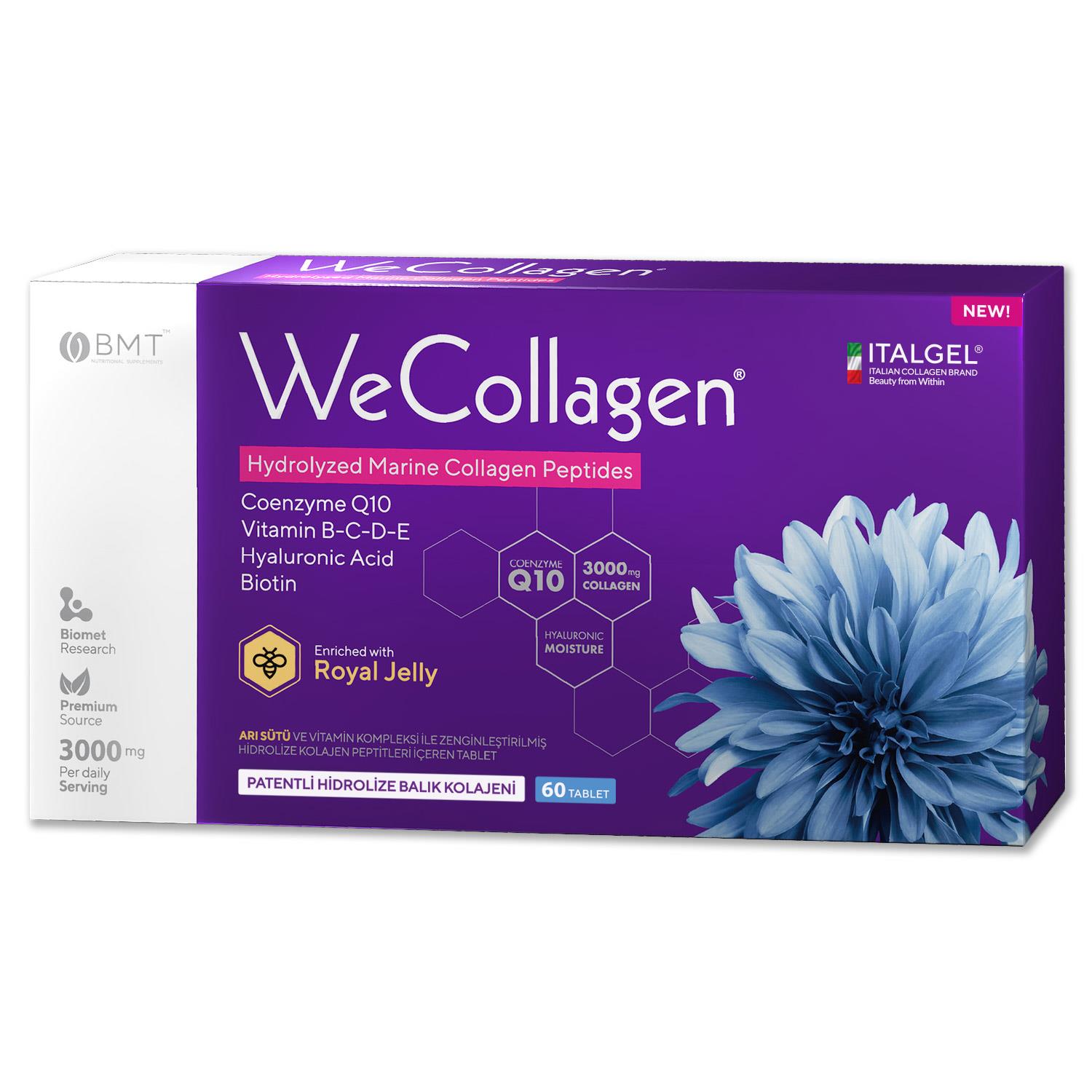WeCollagen Tip 1-2-3 Kolajen Tablet Takviye Edici Gıda 60 Tablet