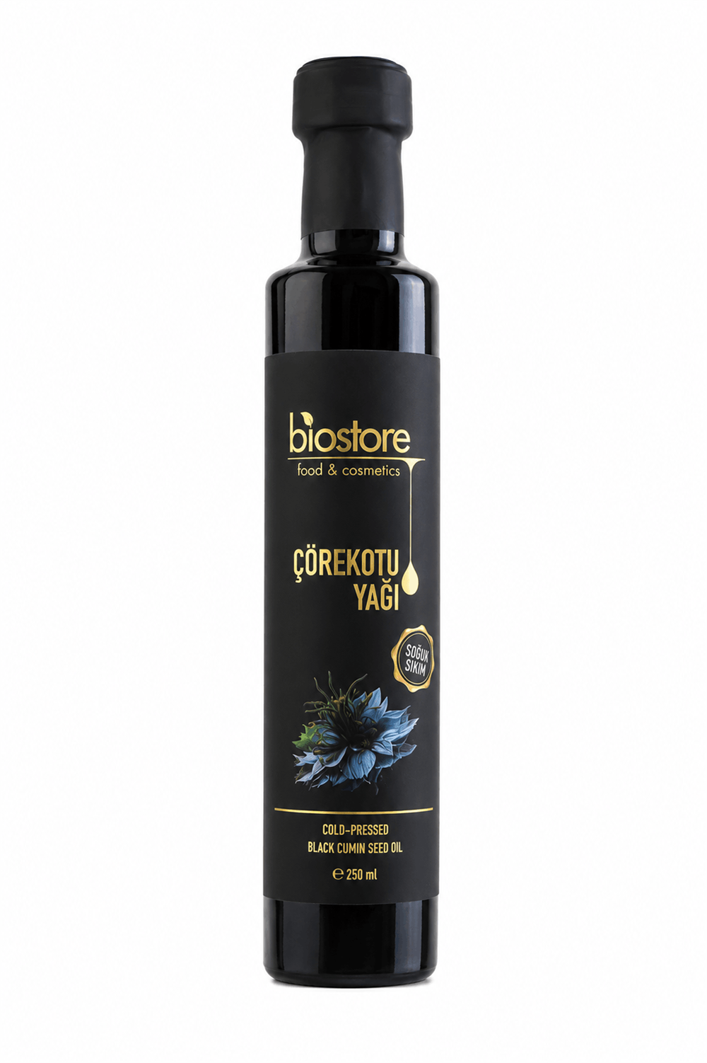 BioStore Soğuk Sıkım Çörek Otu Yağı 250 ml | Premium Seri - Doğal