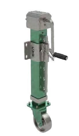 KRİKO ŞANZ. RÖMORK-AYARLI-TEKERLİ 80*80 mm ÖZEL KOL