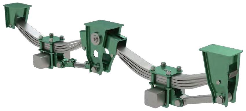 TANDEM MAKAS SİSTEMİ 28 TON - PARABOLİK BUBİ KOLLU 3*100*28*1175 KISA 1360 mm