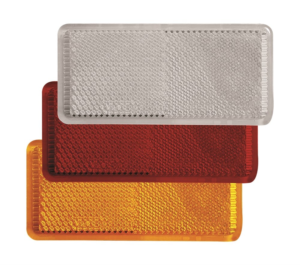 Rectangular Yellow Reflector E-Certified