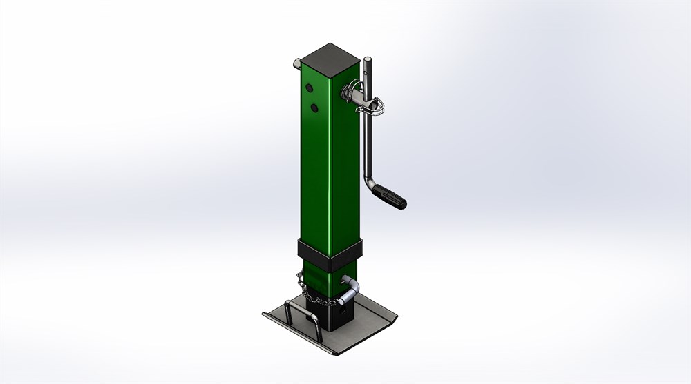 Geared Parking Jack / Heavy Tonnage 100*100