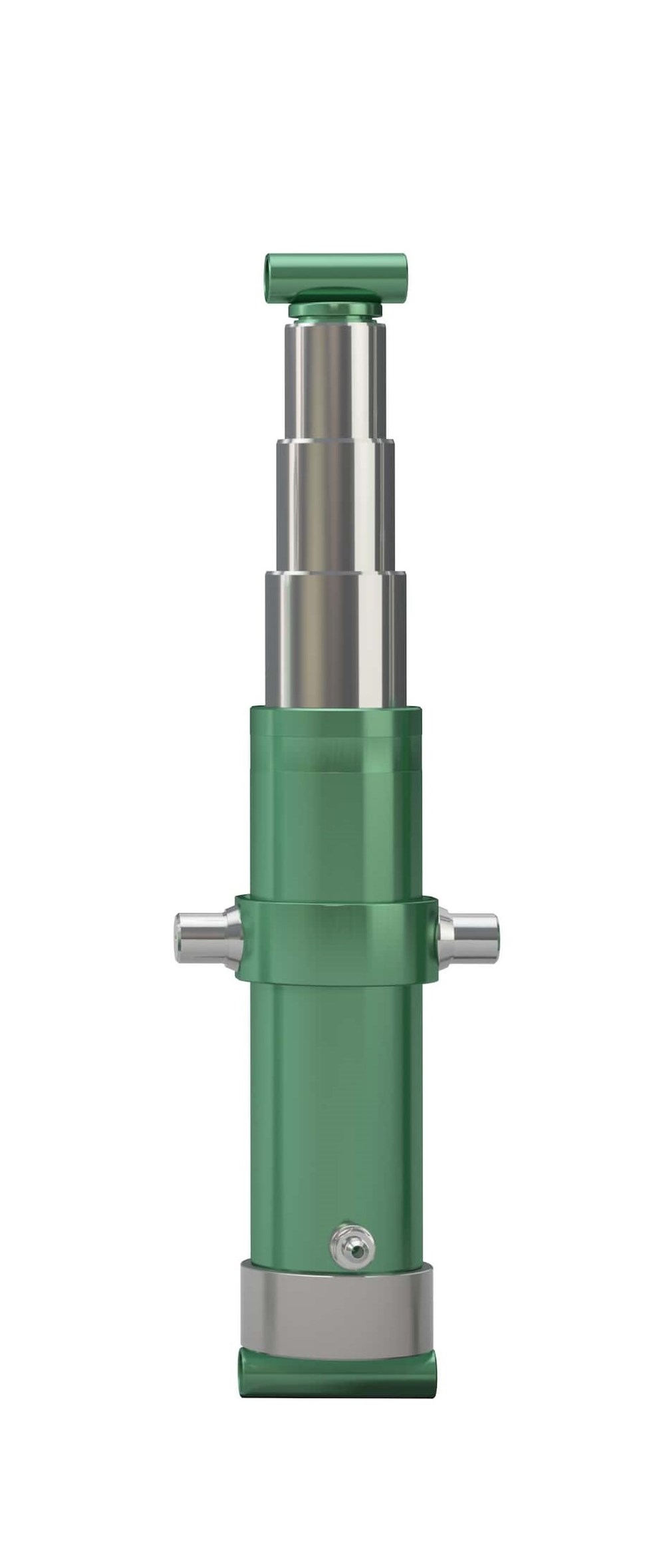 Hydraulic Cylinder, 2 Stage, 39 cm, Articulated 105 mm, 5 Ton