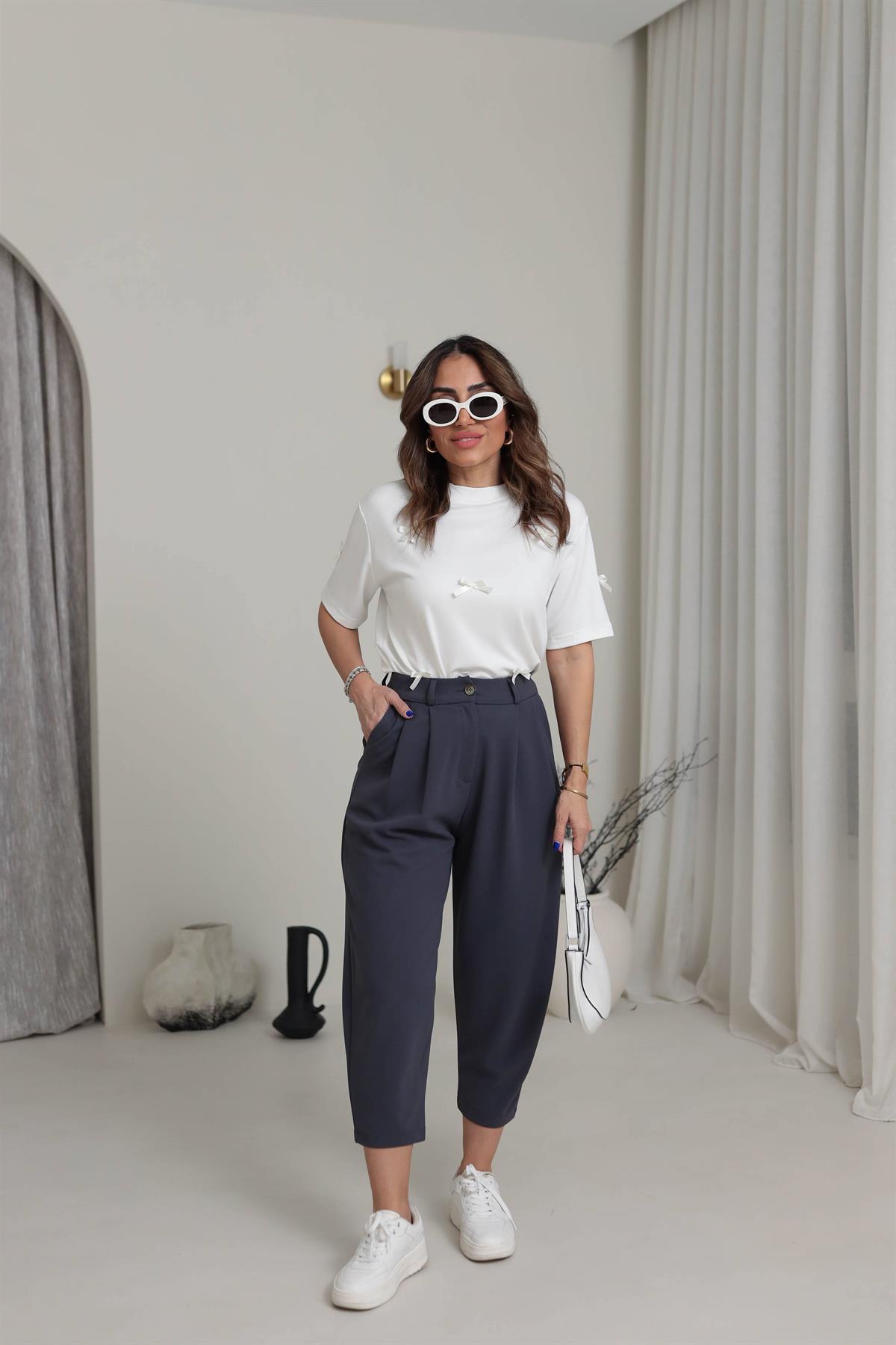 3102 Rahat Kalıp Likralı Pantolon ANTRASİT