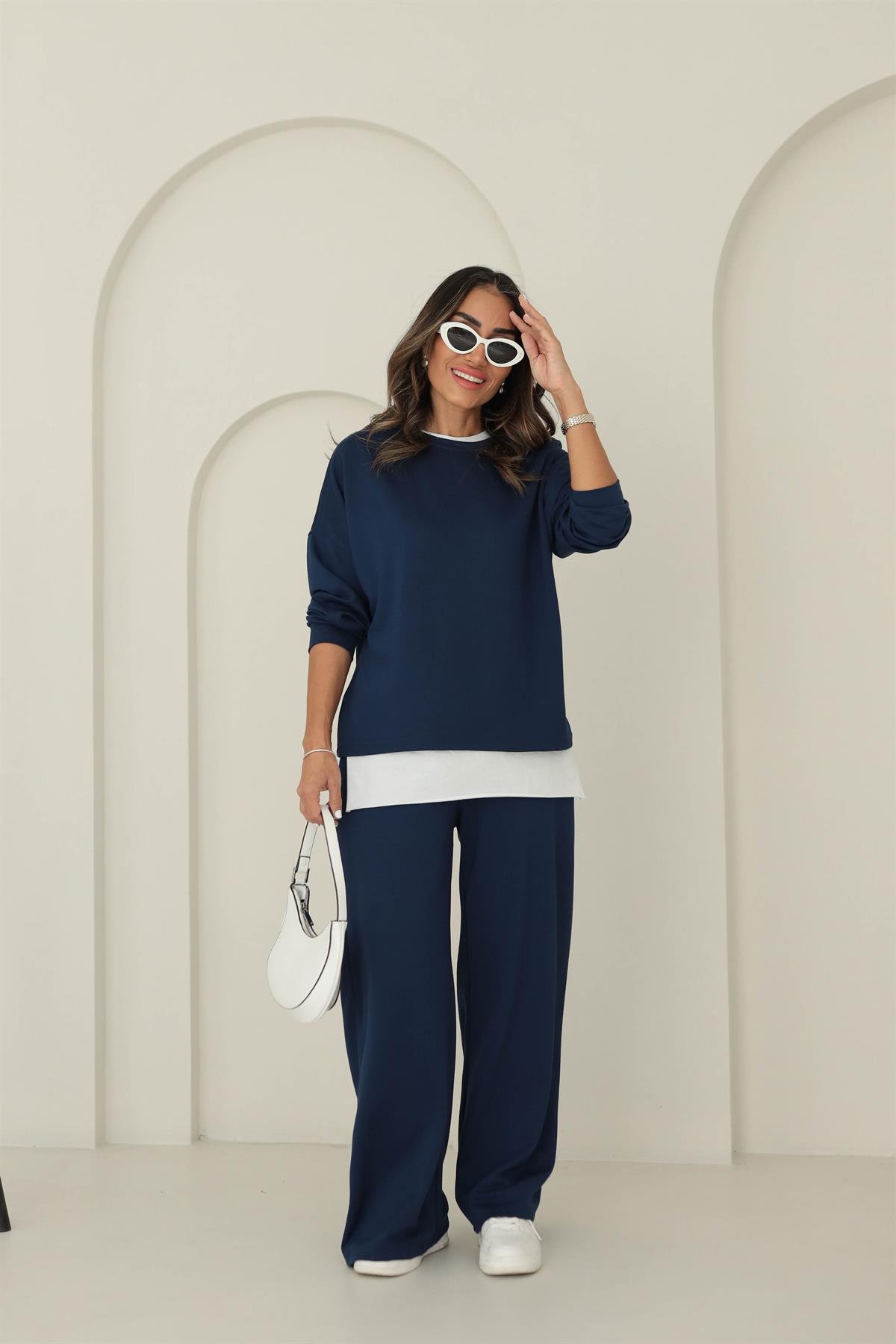 8306 Modal Kumaş Takım LACİVERT