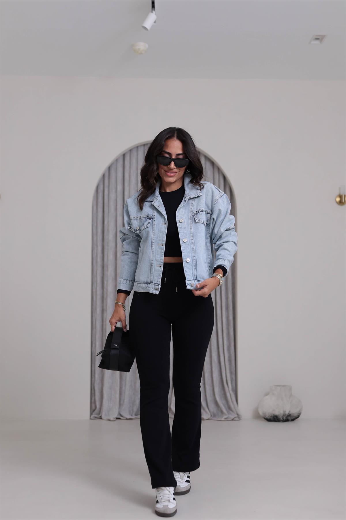 3630 Flota Cepli Kot Ceket BUZ MAVİ