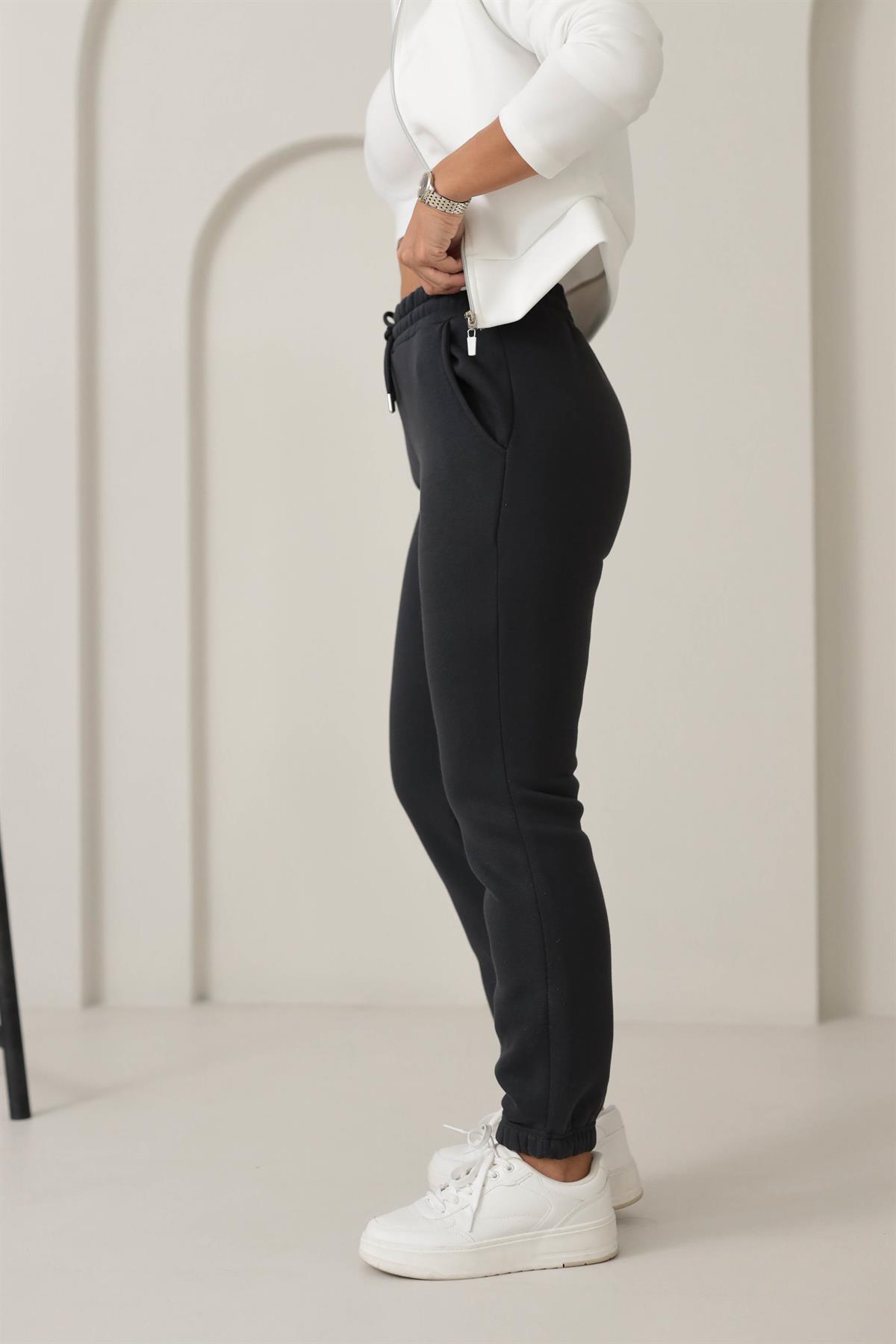 5574 Bel ve Paça Lastikli Eşofman Altı ANTRASİT