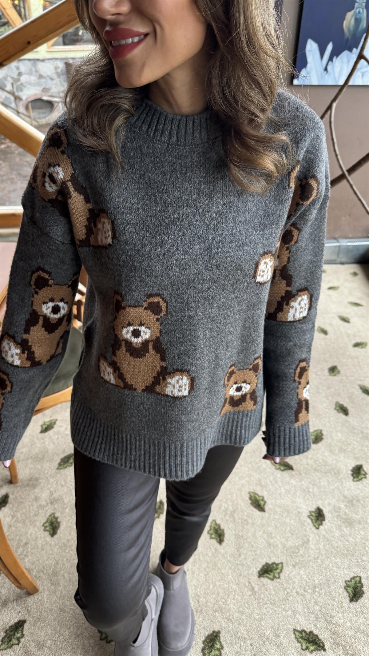 0033 Ayıcıklı Kalın Kazak ANTRASİT