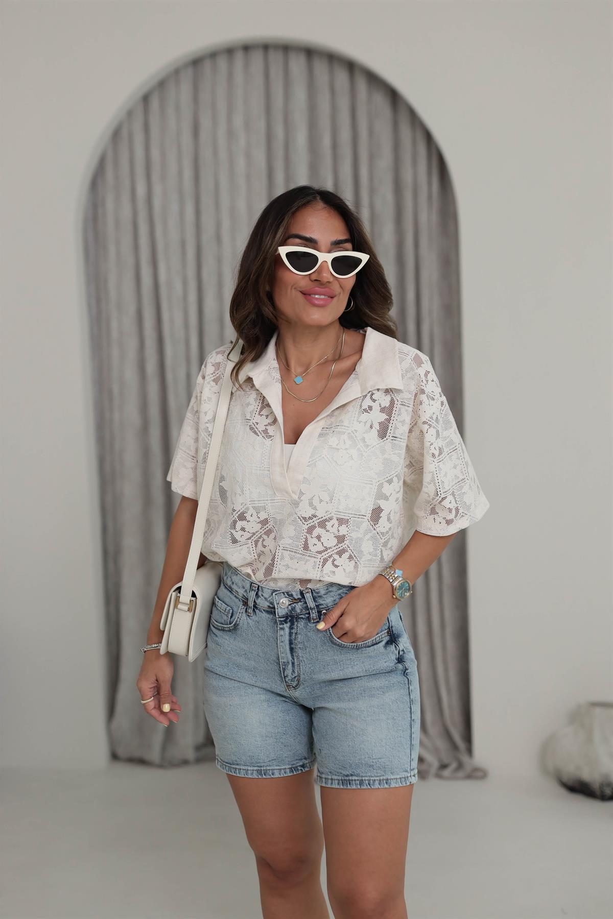 1820 Za Kot Şort BUZ MAVİ