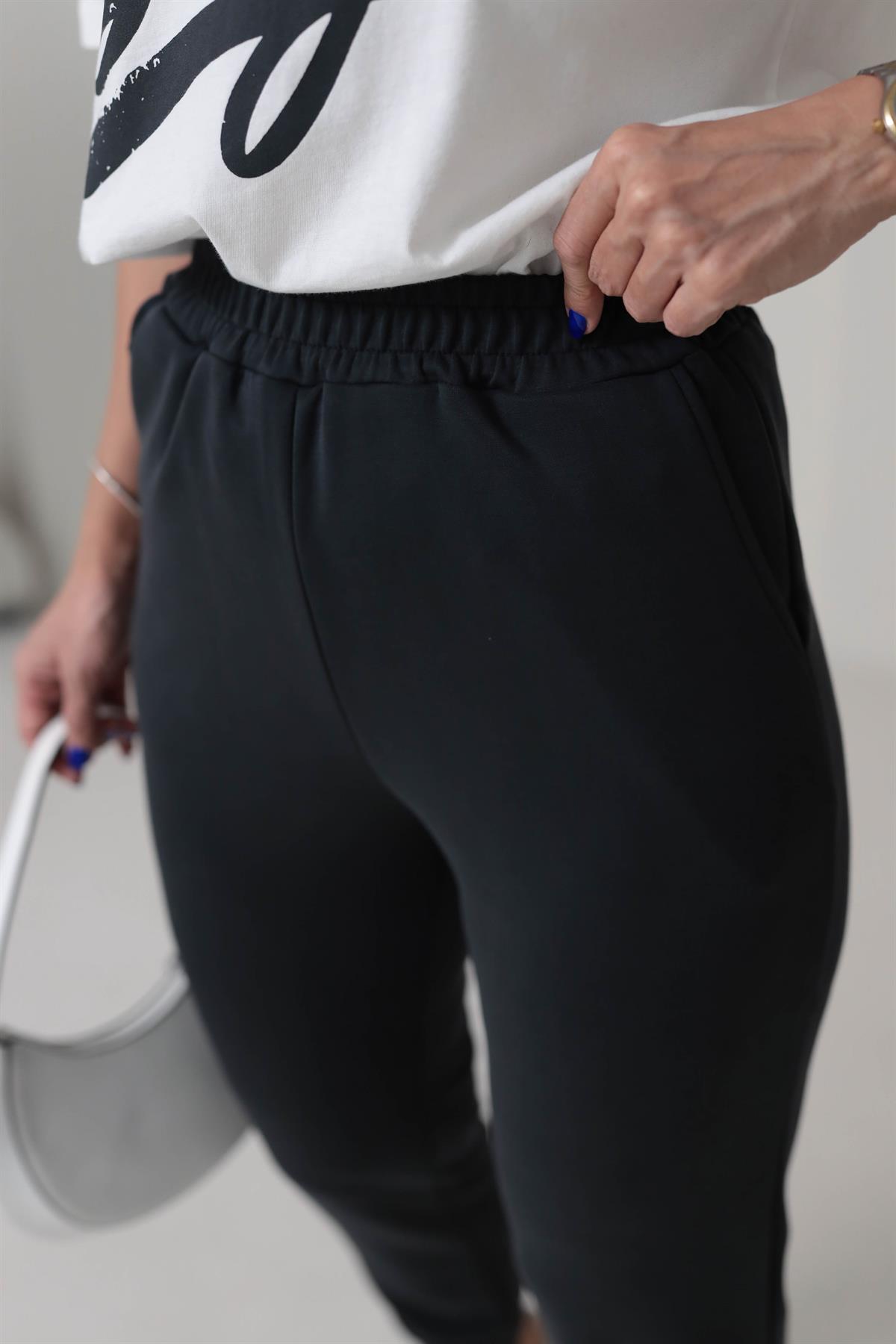 5714 Modal Kumaş Jogger Pantolon ANTRASİT