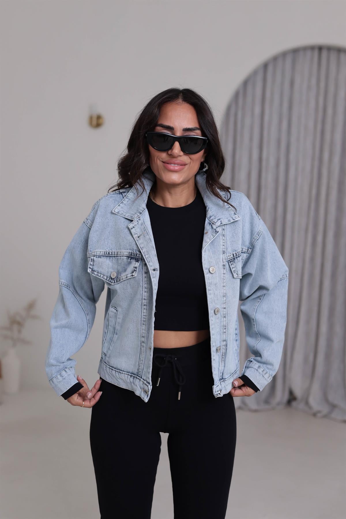 3630 Flota Cepli Kot Ceket BUZ MAVİ