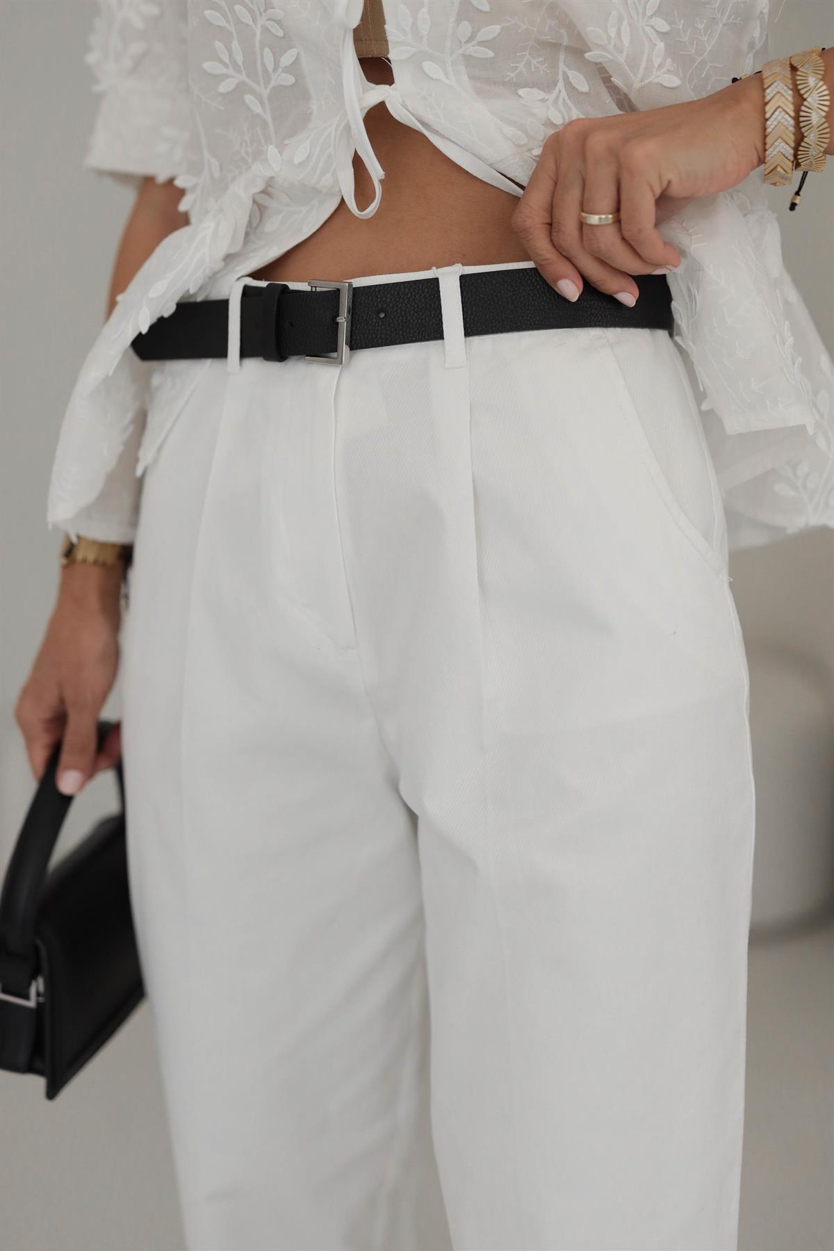 1518 Kemerli Chino Pantolon