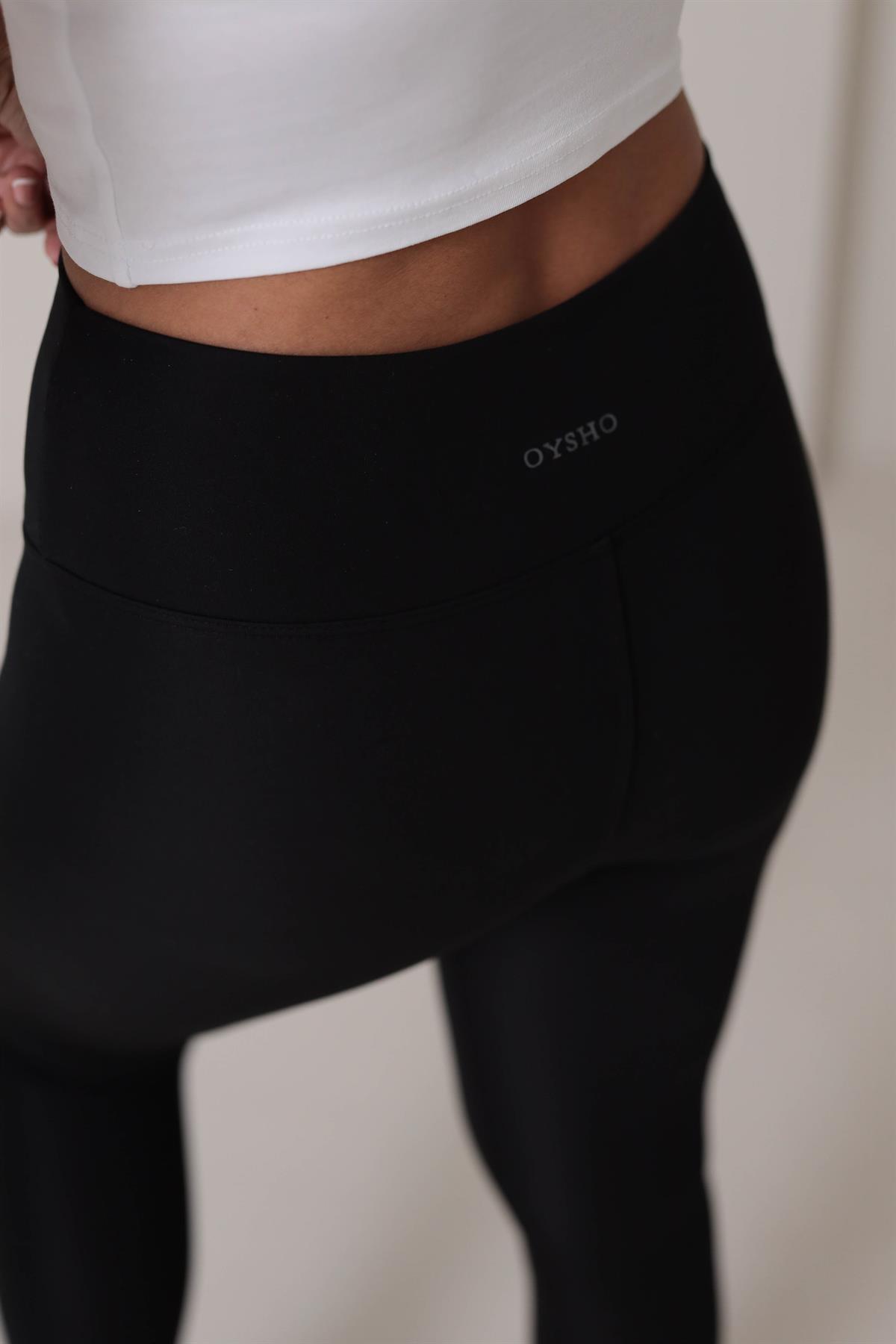 Oys Şardonlu Toparlayıcı Tayt SİYAH