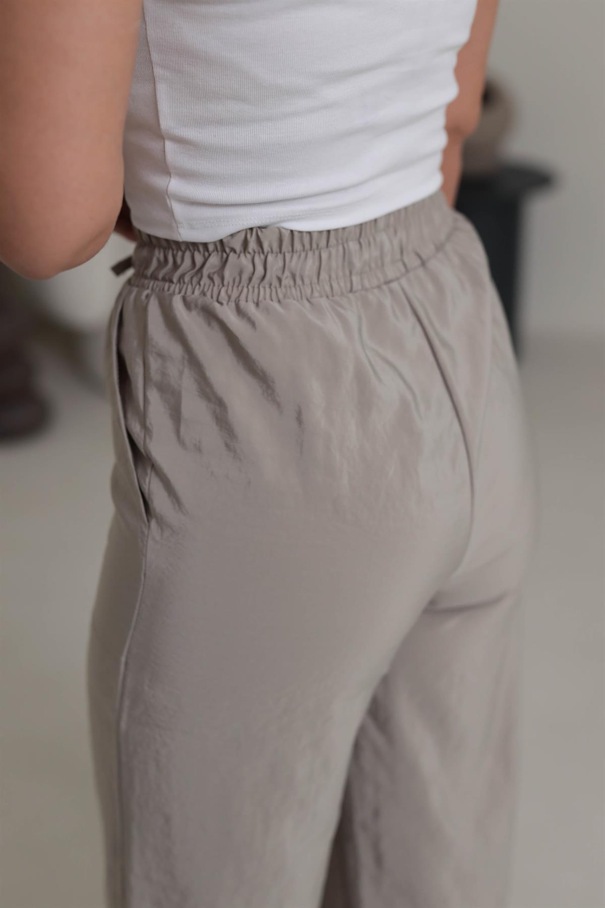 7010 Bel Lastikli Rahat Pantolon OLİVE