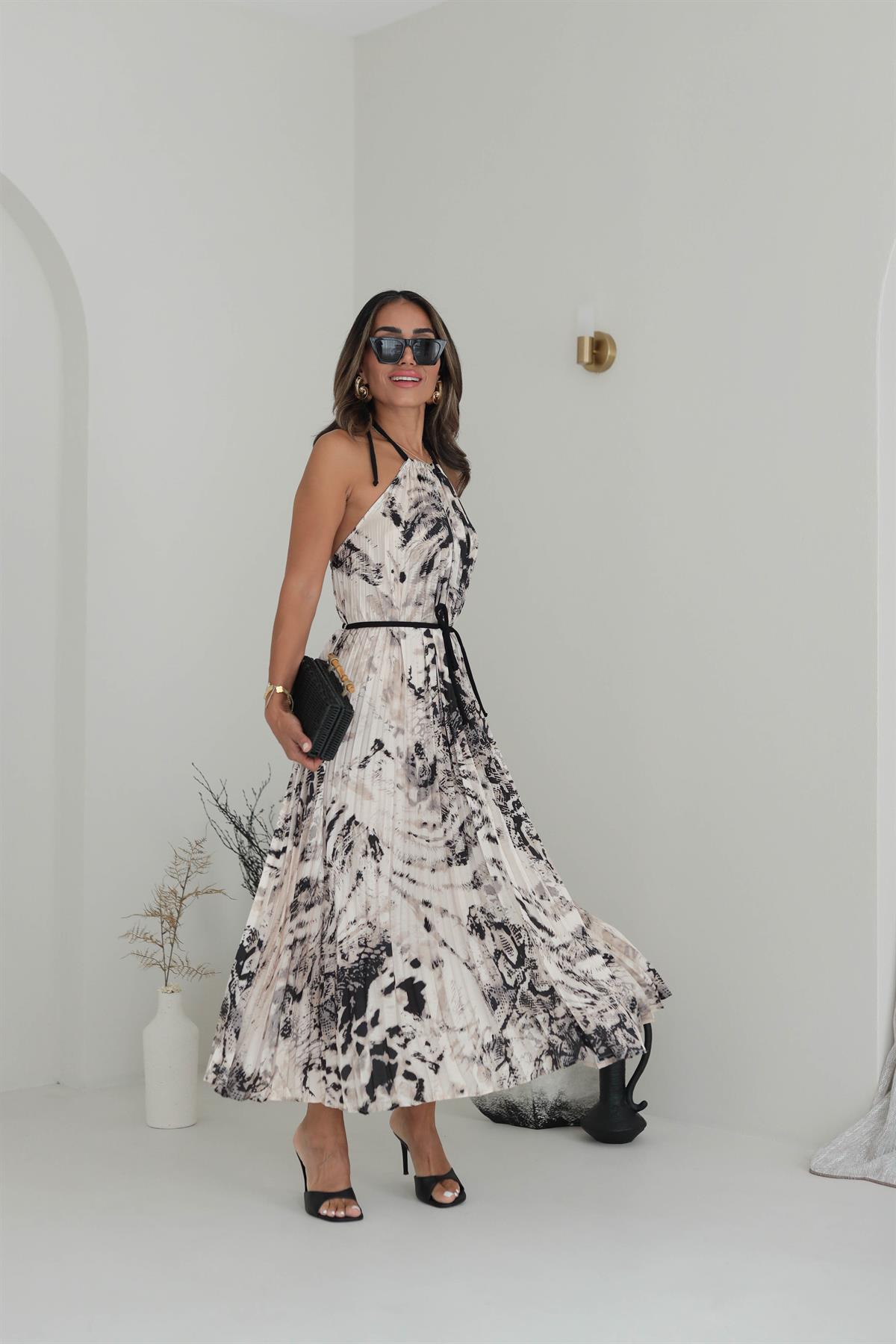 Desenli Pilili Orj Elbise