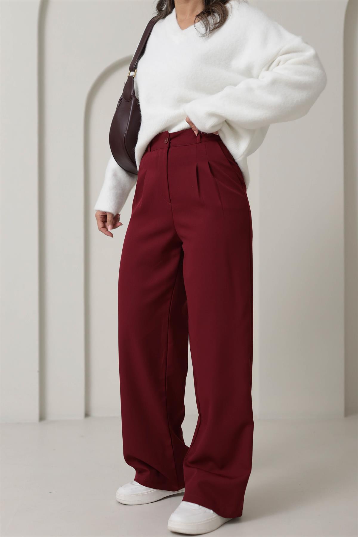 2300 Palazzo Pantolon BORDO
