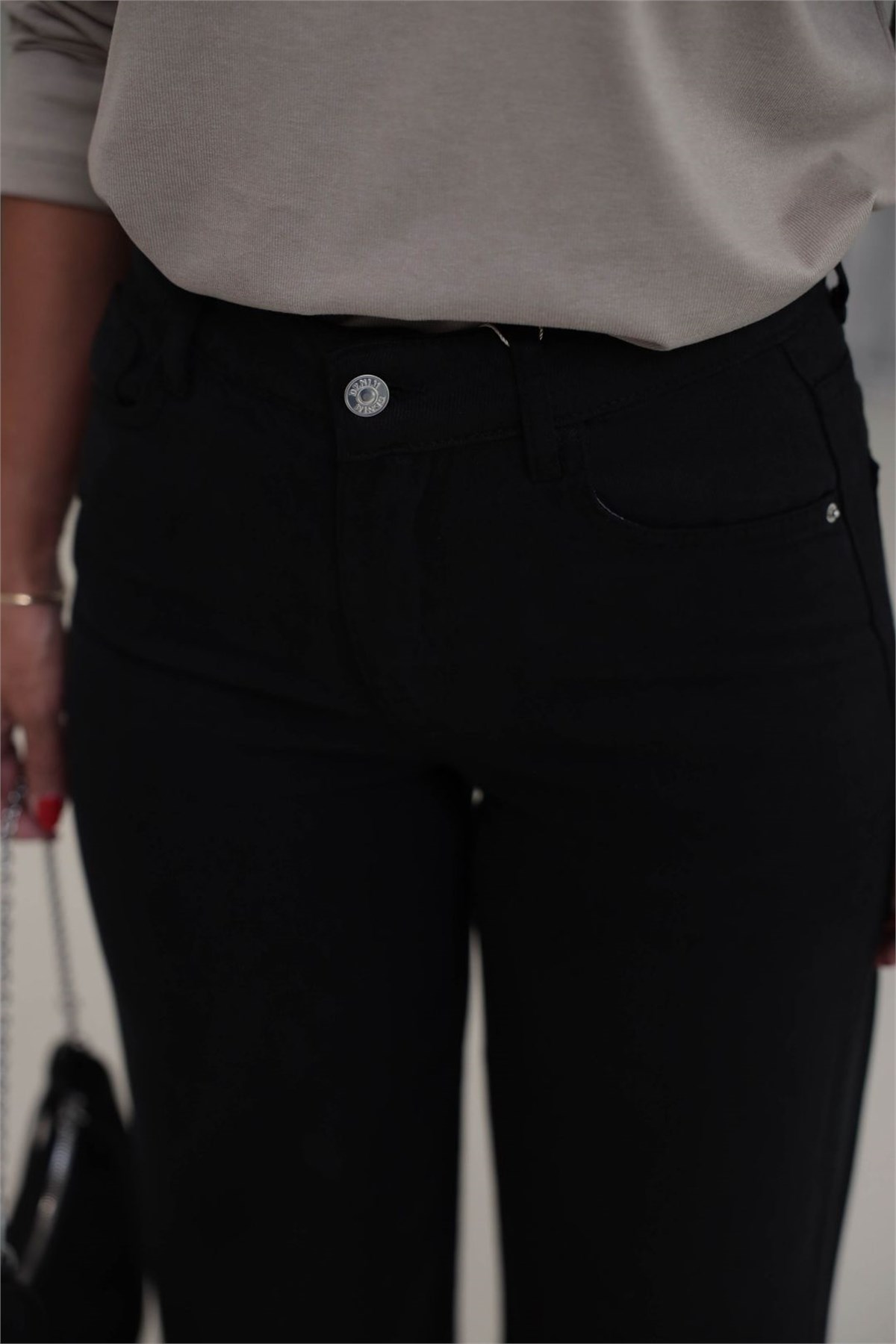 1027 Culotte Tencel Kumaş Pantolon SİYAH