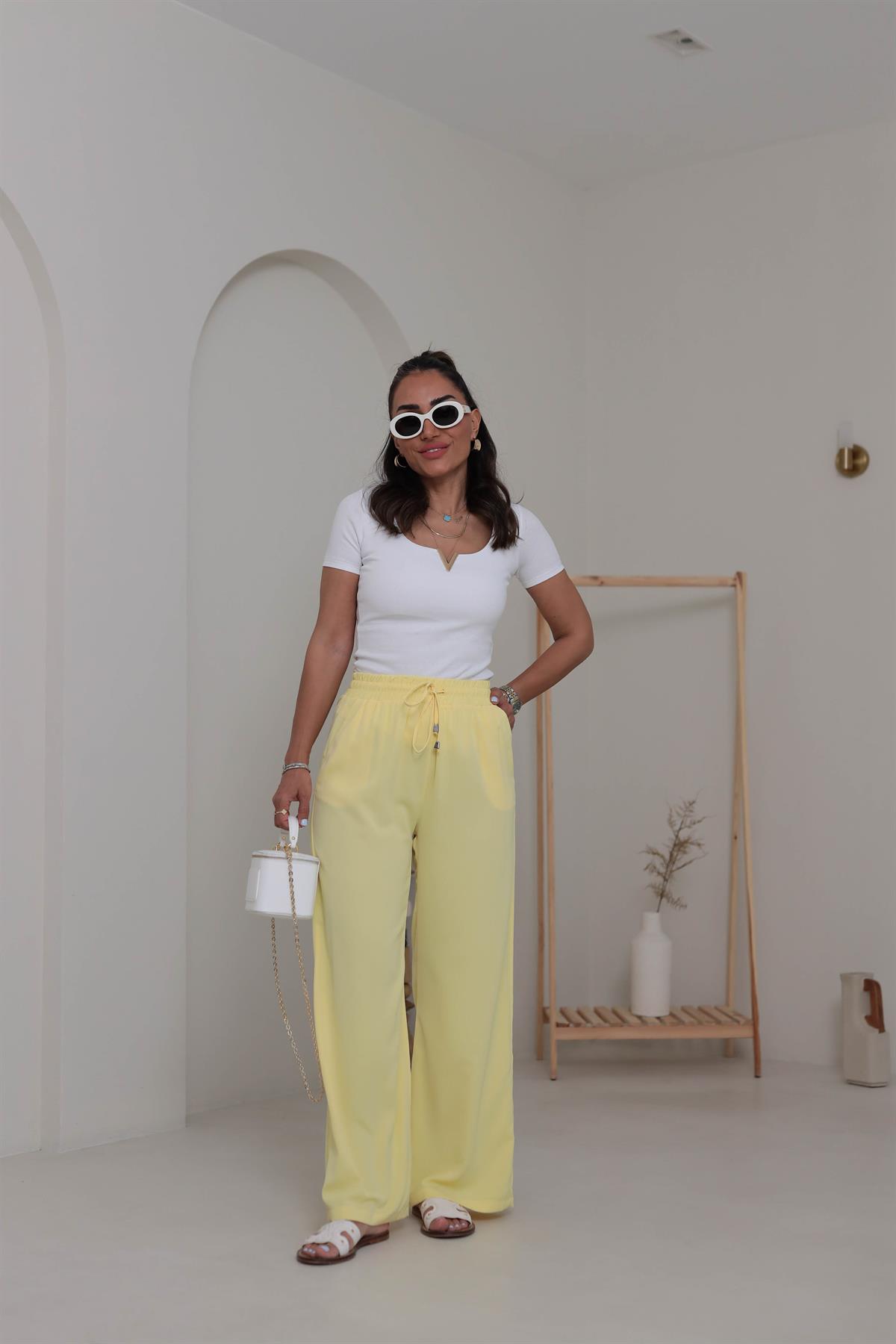 6138 V Gold Tokalı Kısa Kol Bluz BEYAZ