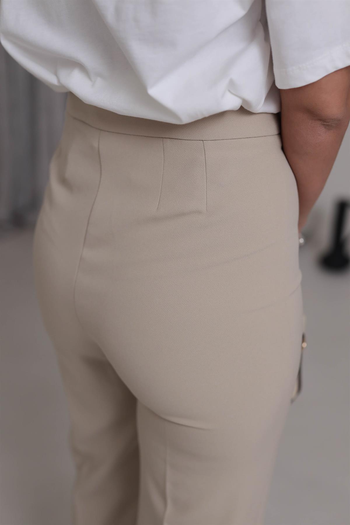 0714 Paça Palazzo Pantolon BEJ