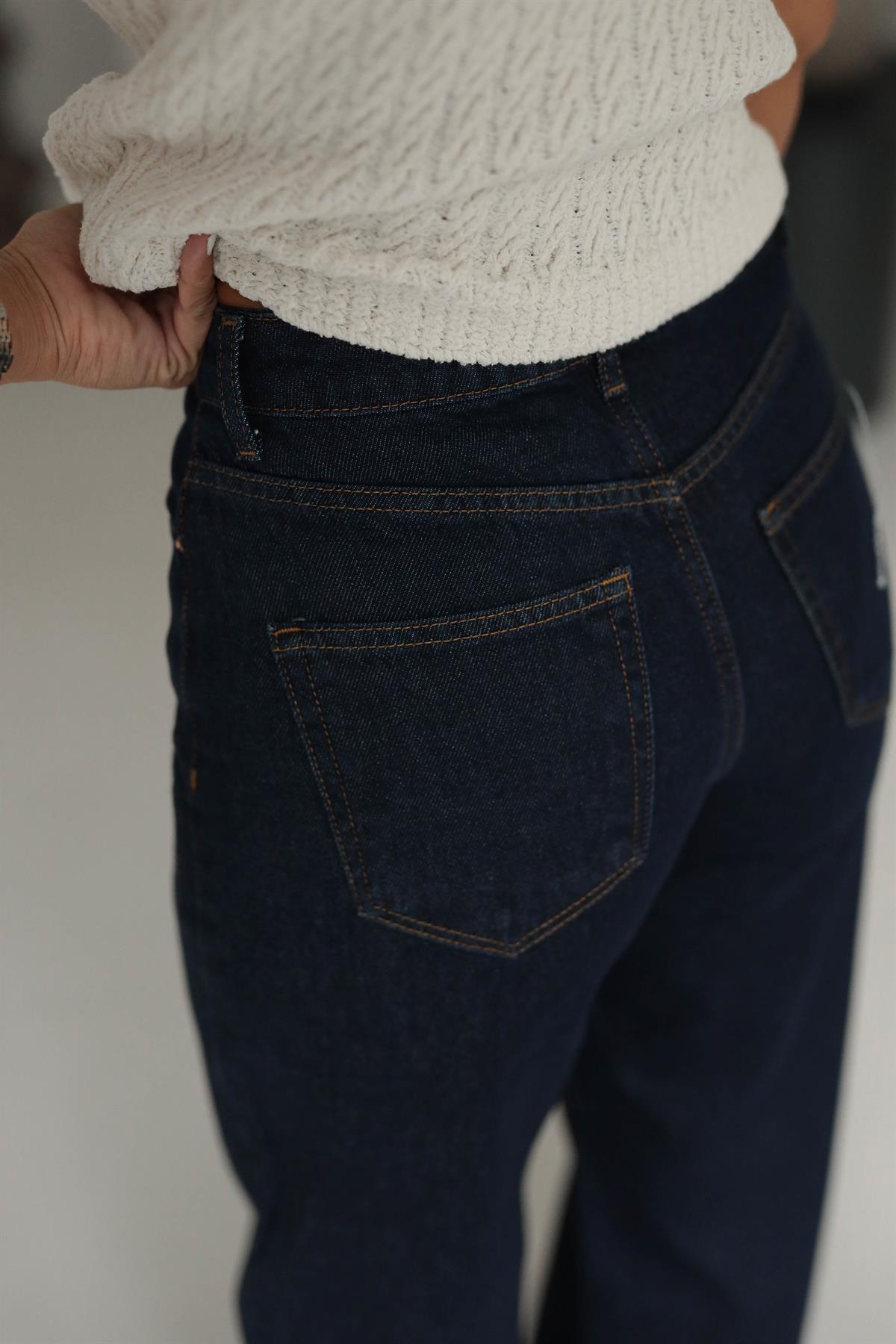 4380 Geniş Paça Flare Pantolon LACİVERT