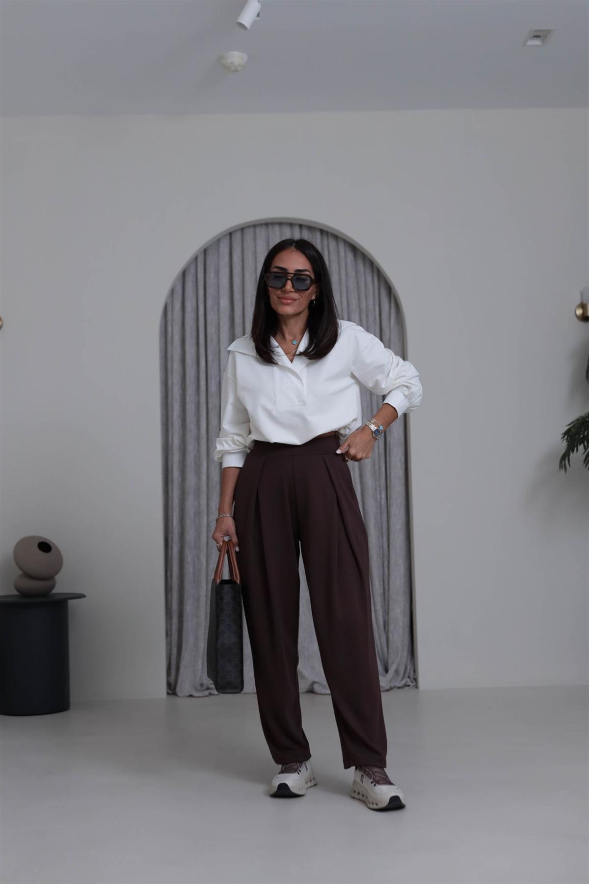 8011 Modal Kumaş Pantolon KAHVE