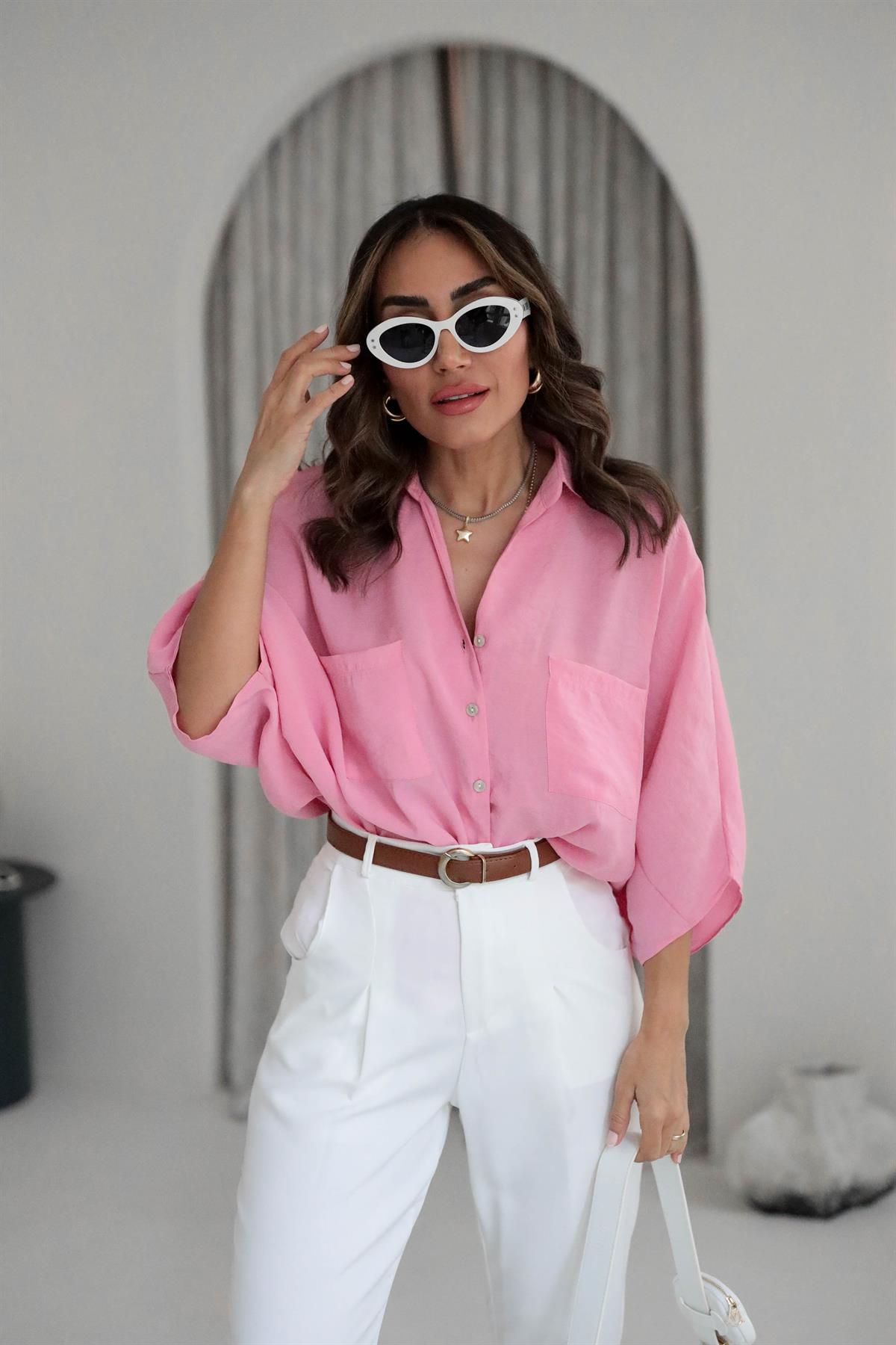 8914 Yarasa Kol Cepli Gömlek