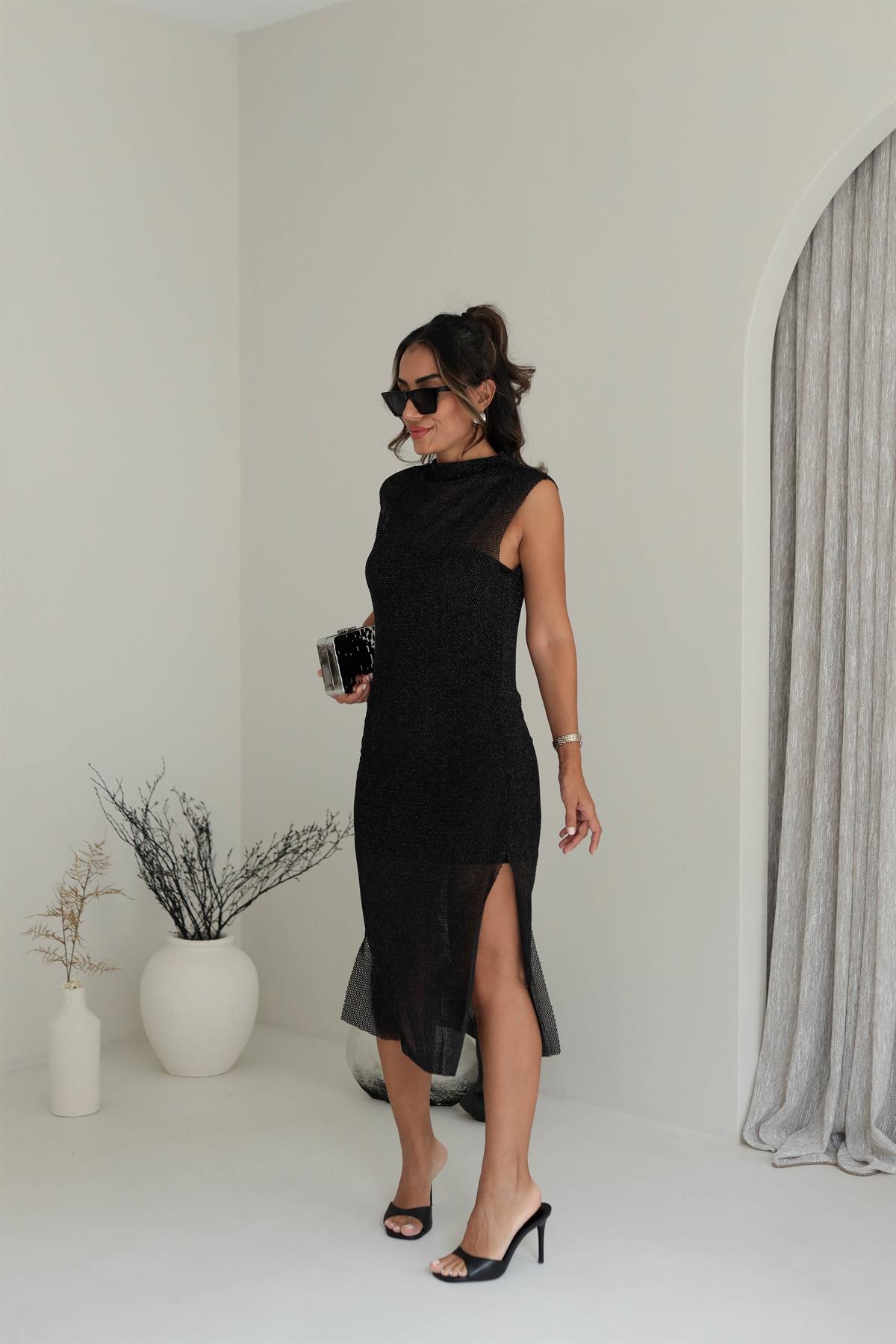 9167 Simli Ajurlu Astarlı Elbise