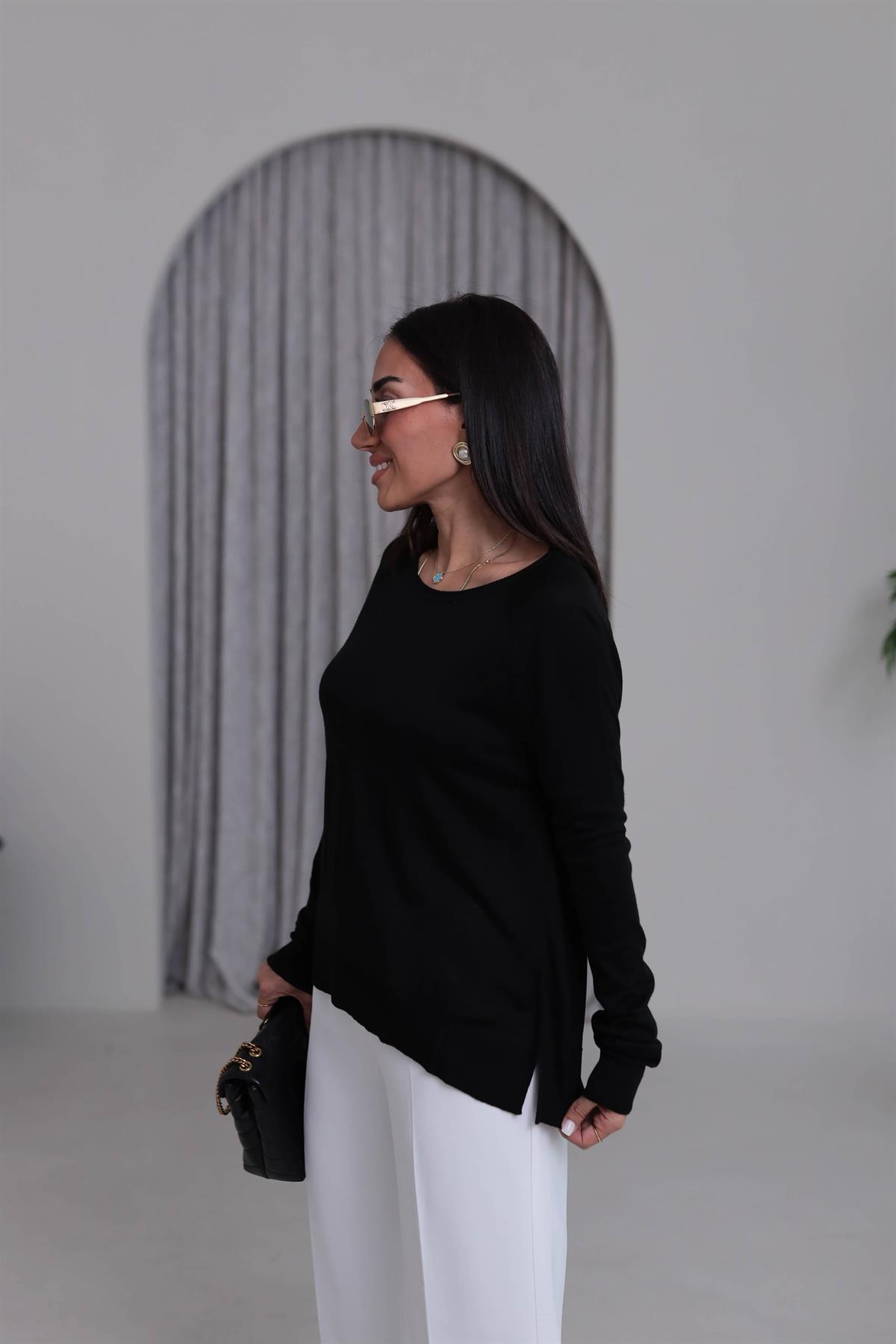 0536K İnce Mevsimlik Triko SİYAH