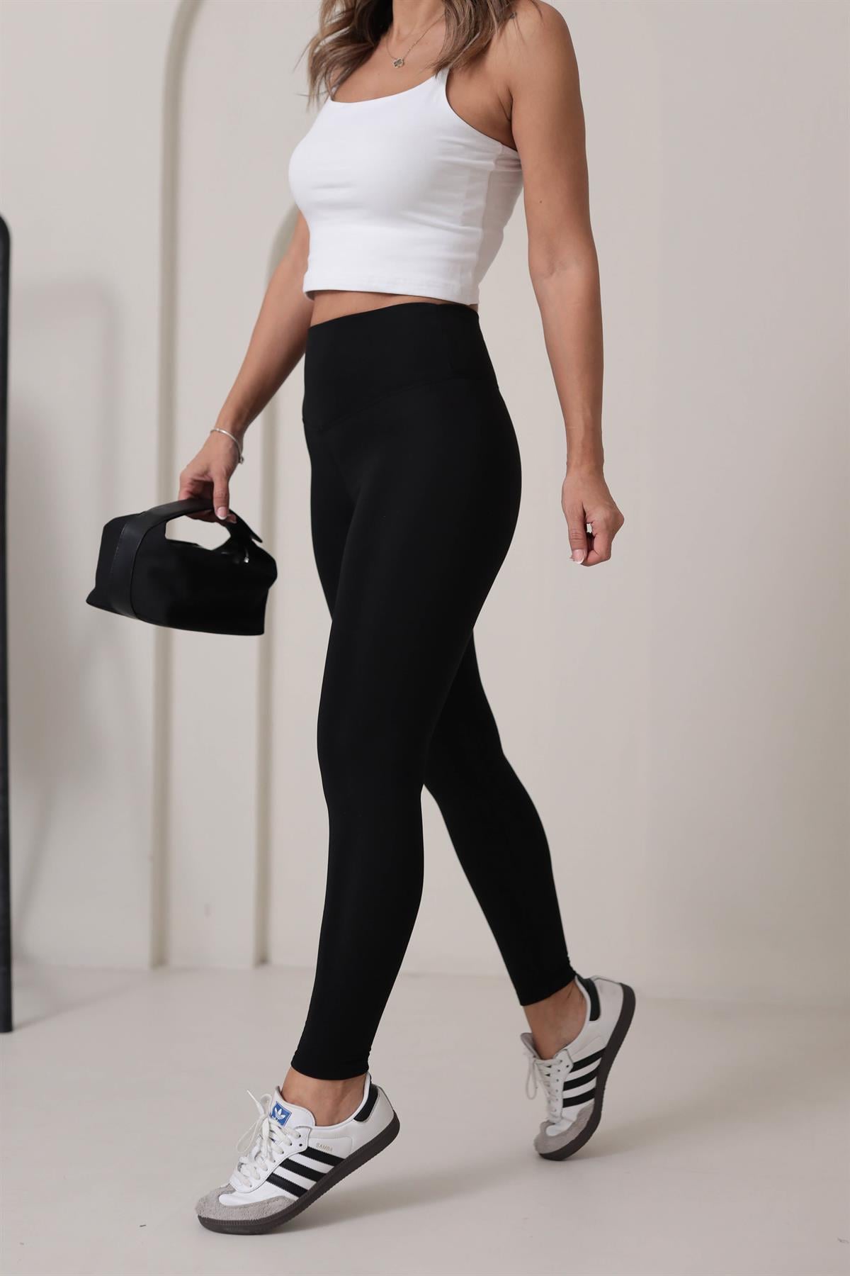 Oys Şardonlu Toparlayıcı Tayt SİYAH