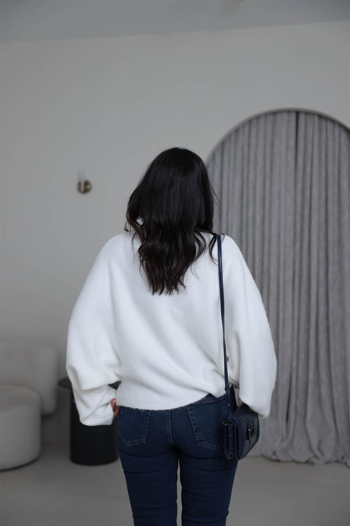 0817  Yarasa Kol Yarım Balıkçı Kazak EKRU