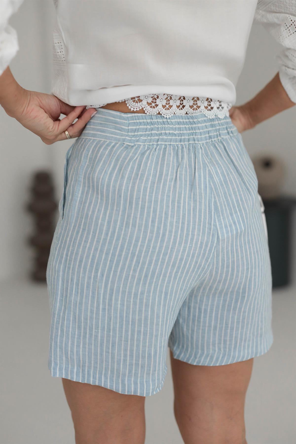 6211 Ham Keten Şort