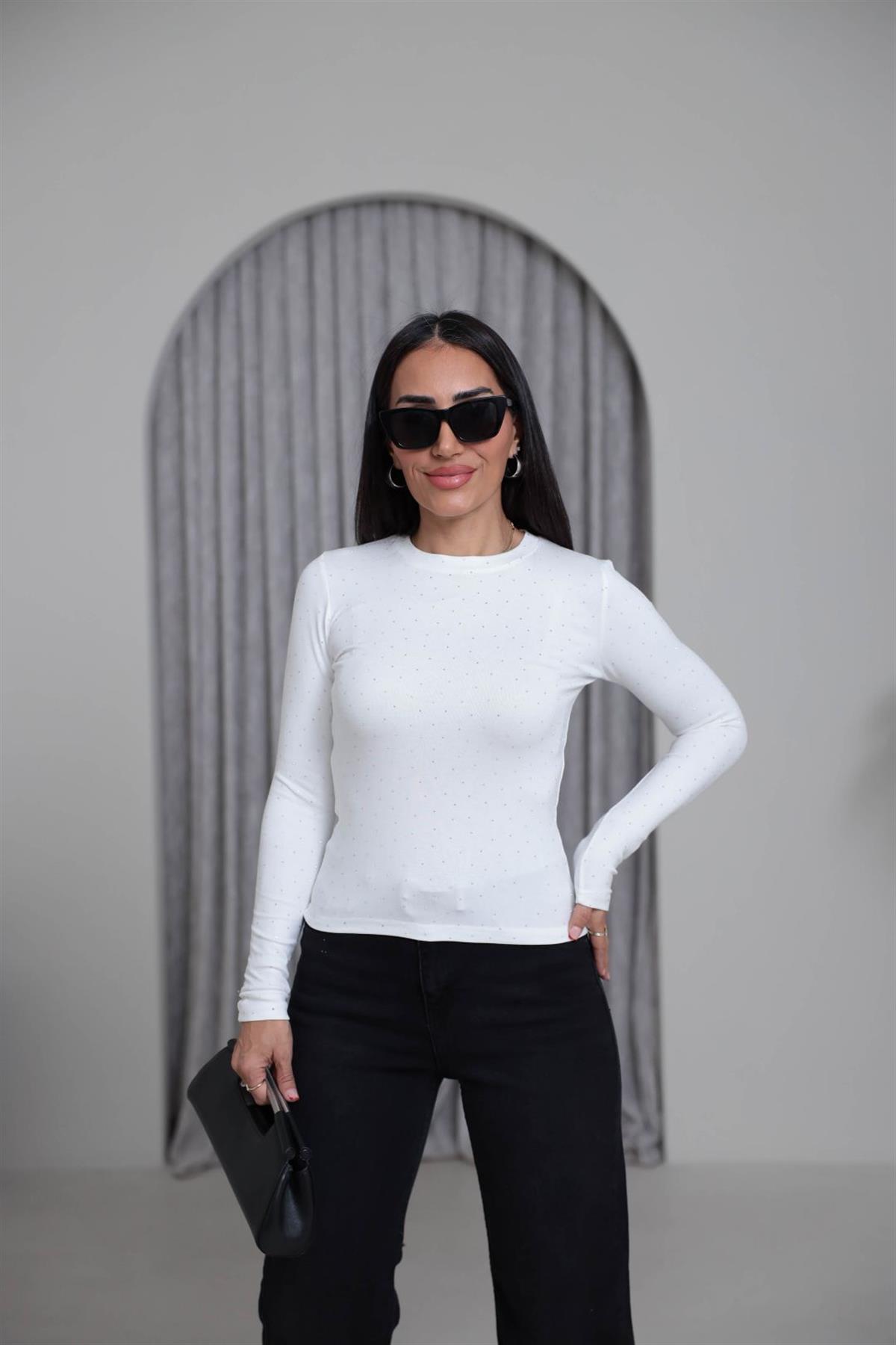 139-1 Taşlı Body EKRU