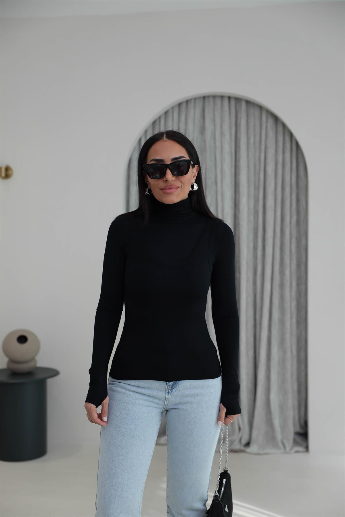 1519 Atletli Modal İkili Body SİYAH