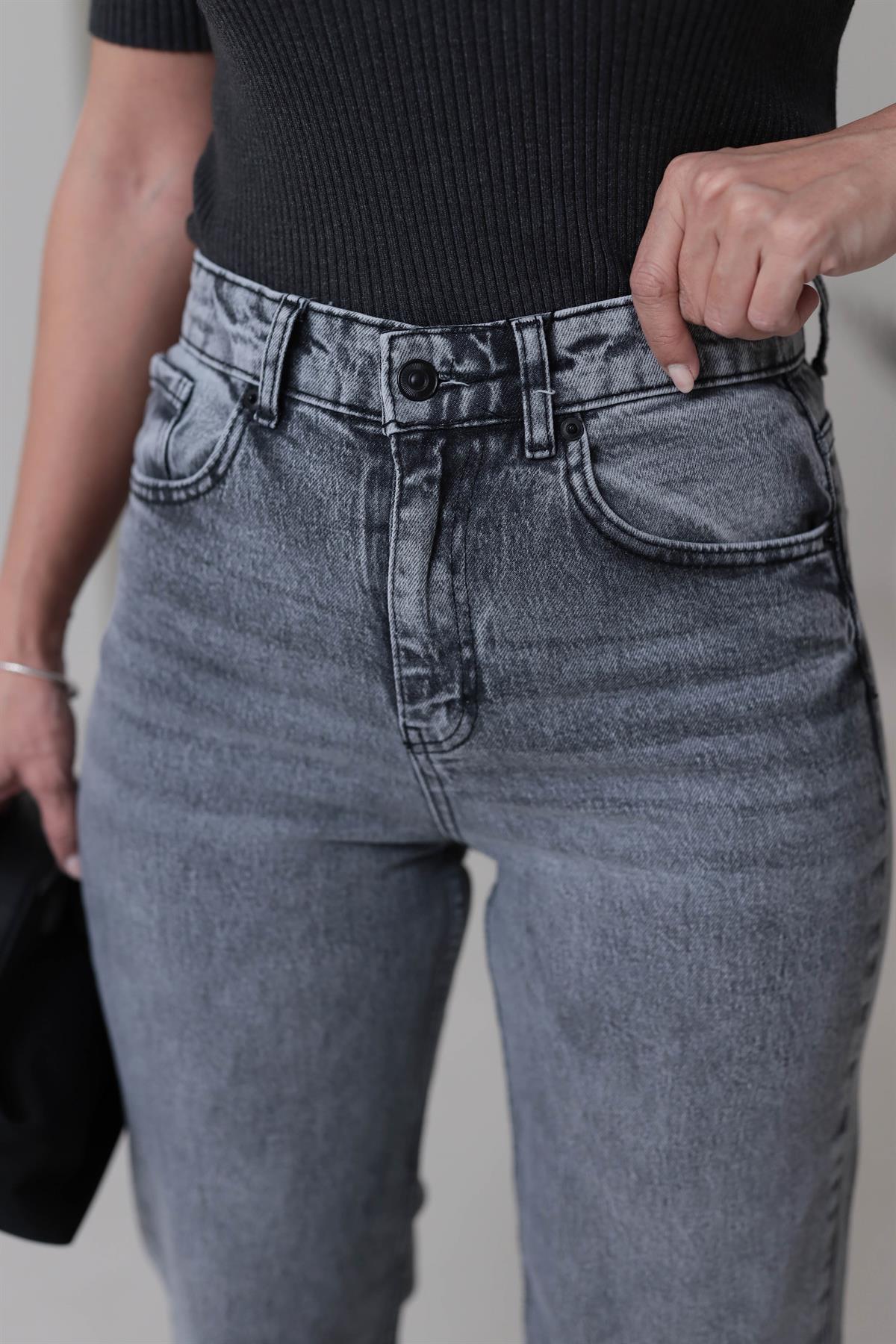 Massi Paça Püsküllü Wideleg Jean GRİ