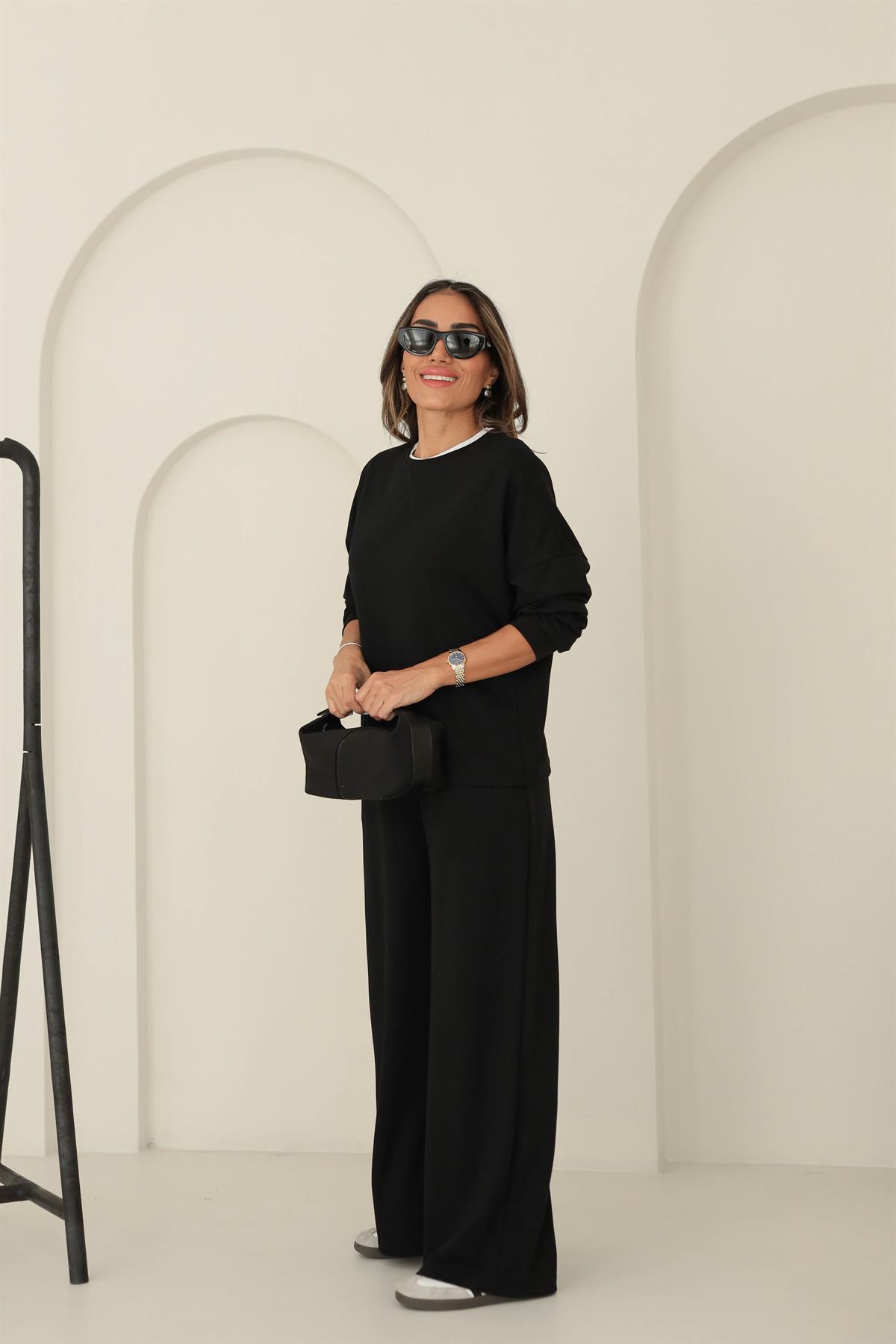 8306 Modal Kumaş Takım SİYAH