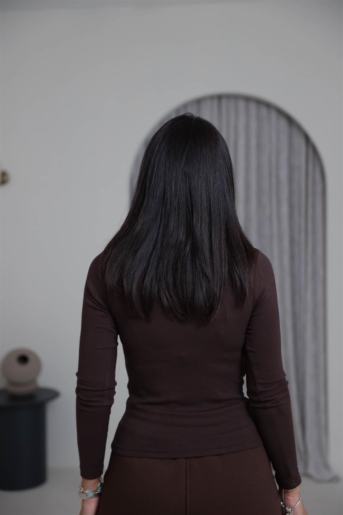 141 V Yaka Body KAHVE