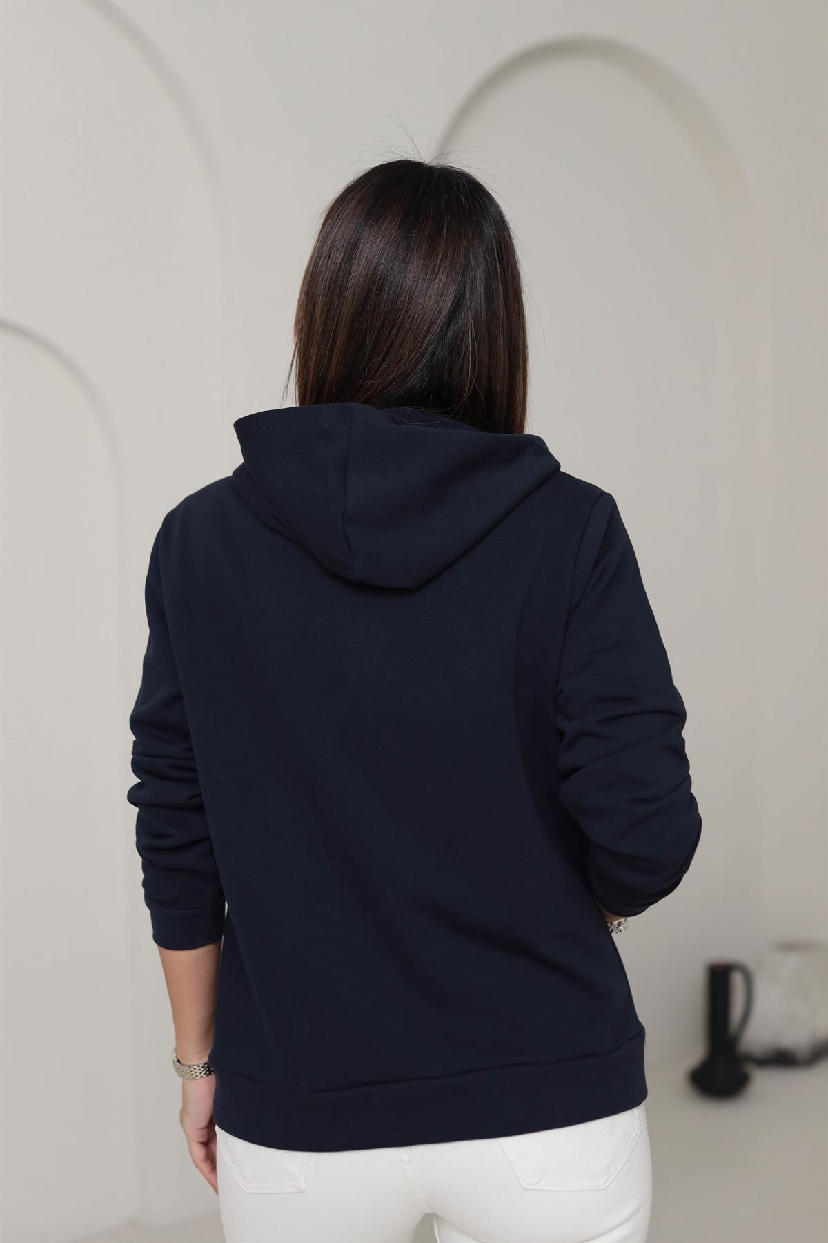 Oys Kapşonlu Sweatshirt LACİVERT