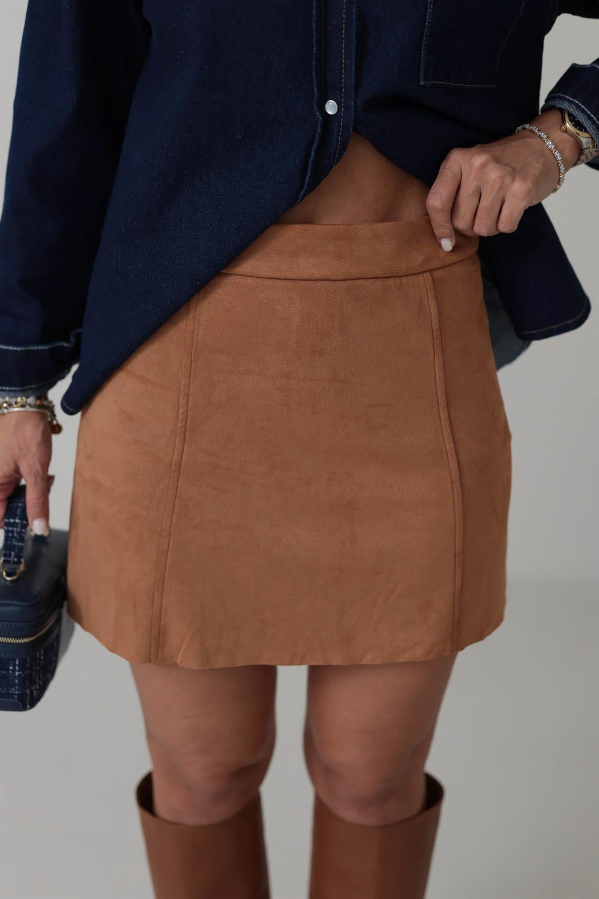 9271 Süet Çan Etek