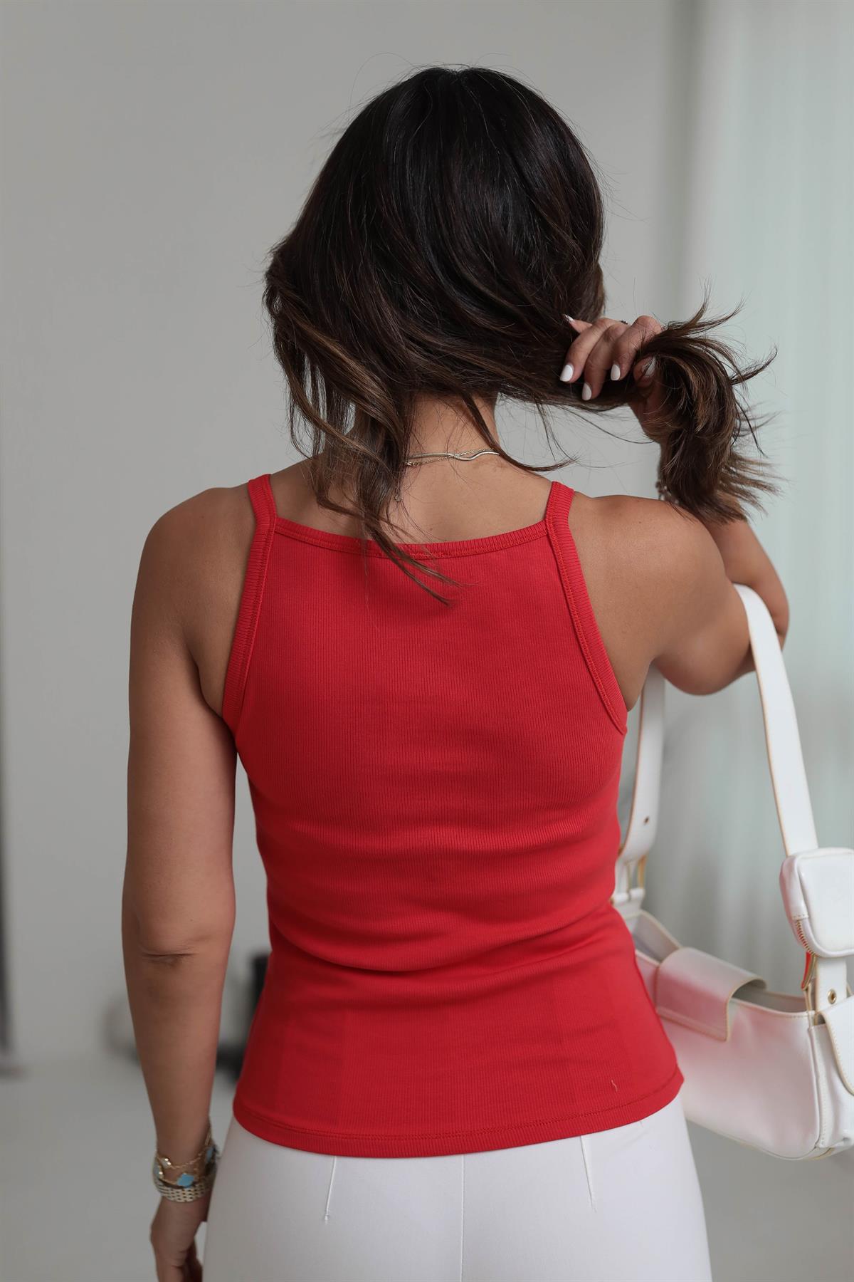 1055 Askılı Pamuklu Atlet KIRMIZI