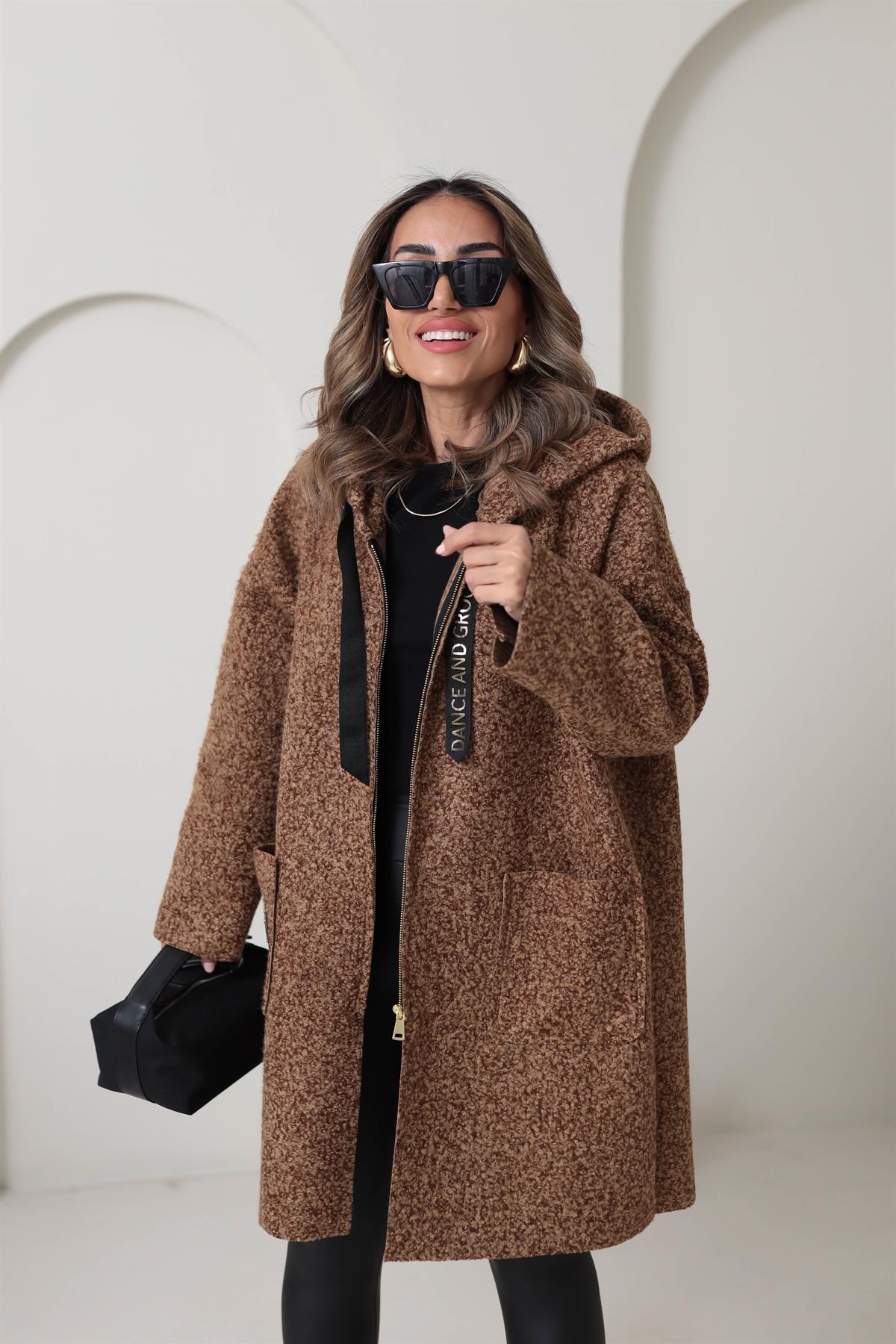 6617 Arma Gold Detaylı Buklet Kaban TABA