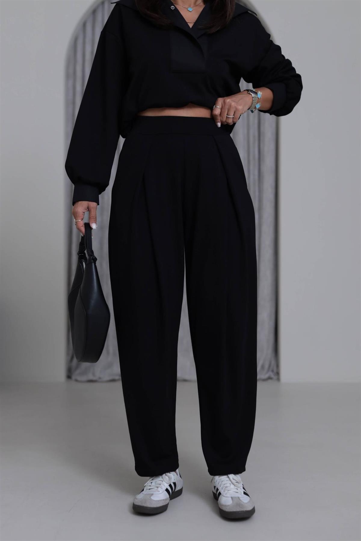 8011 Modal Kumaş Pantolon SİYAH