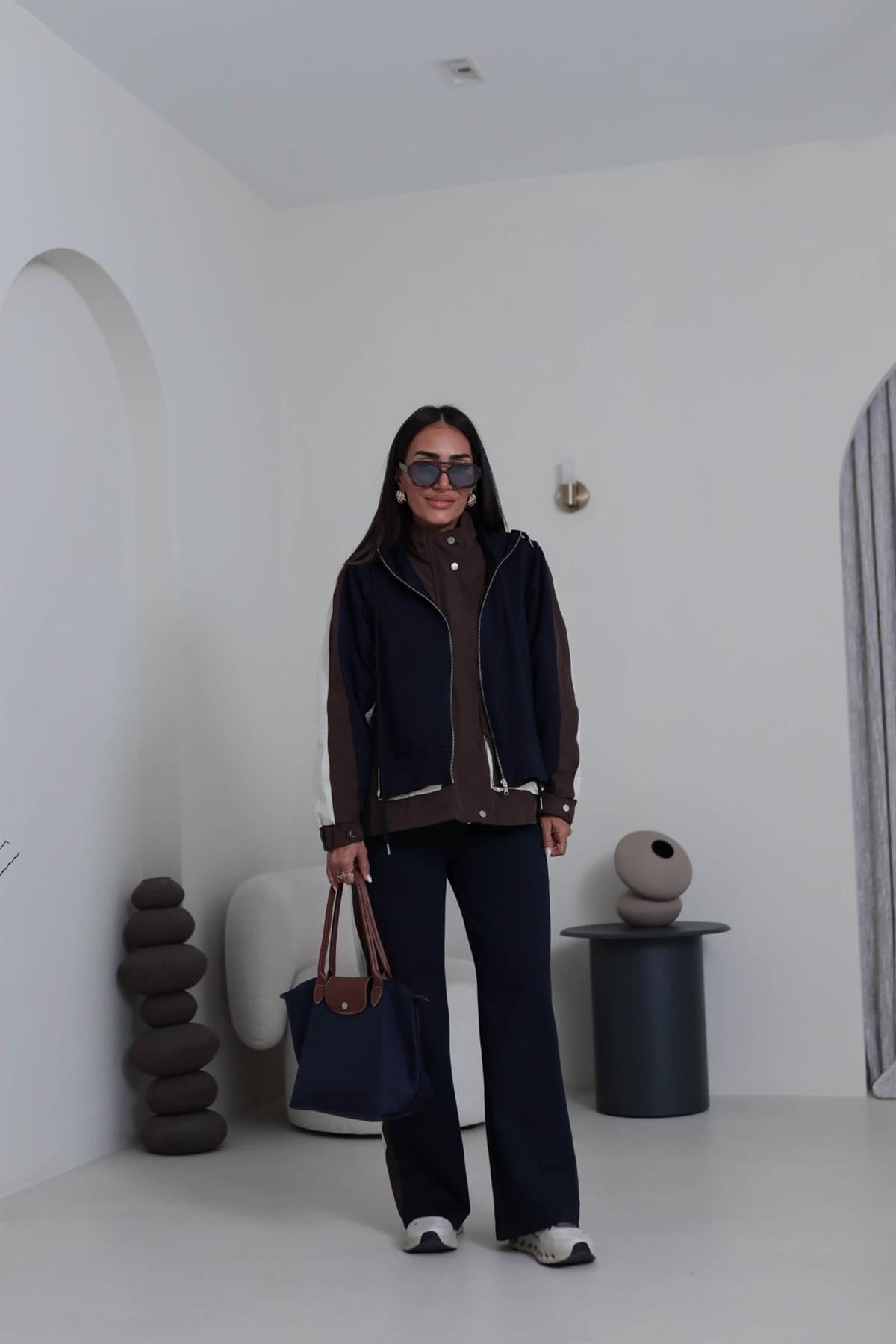 6754 Tasarım Garnili Takım ACI KAHVE