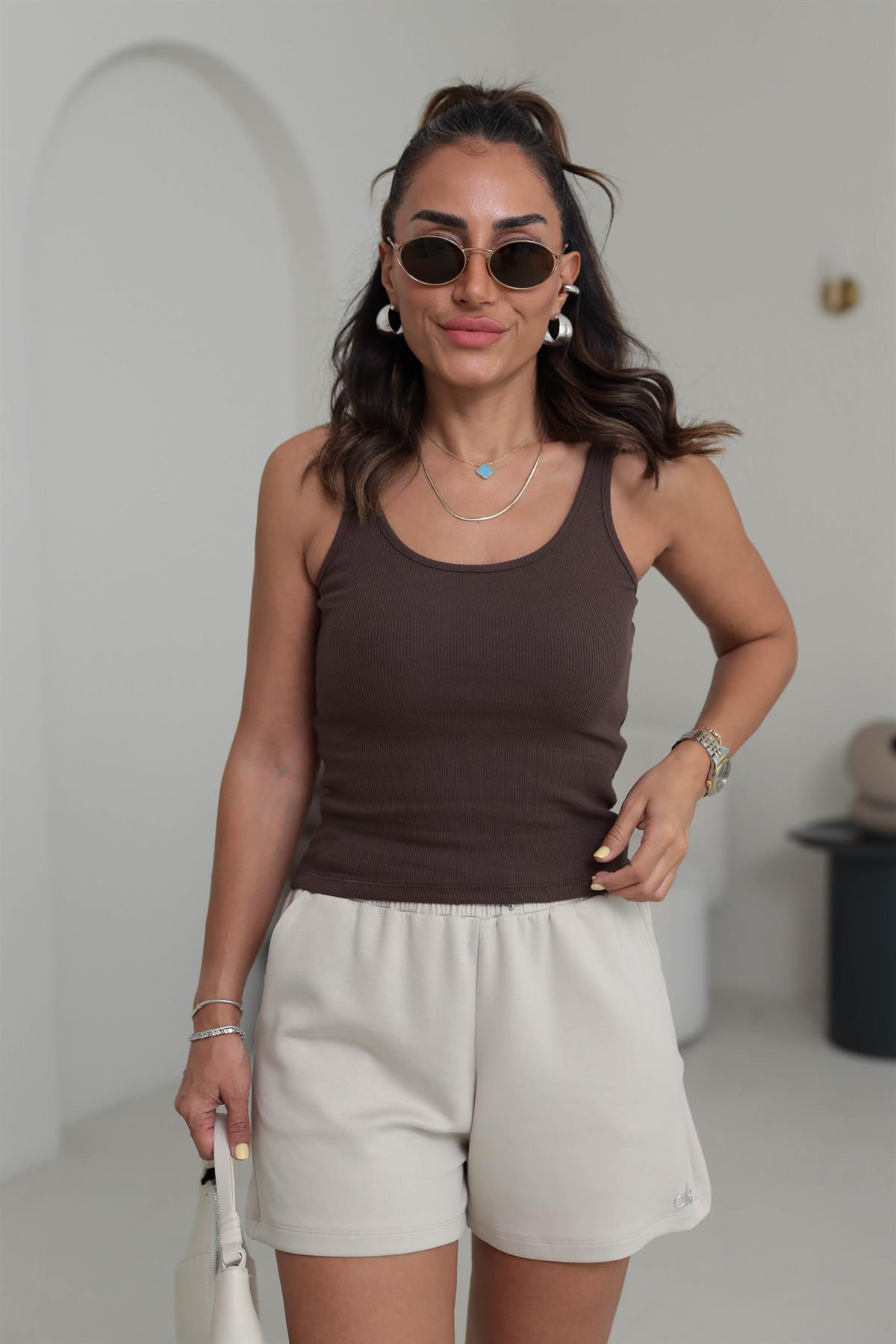 4113 Fitilli Basic Atlet SÜTLÜ KAHVE