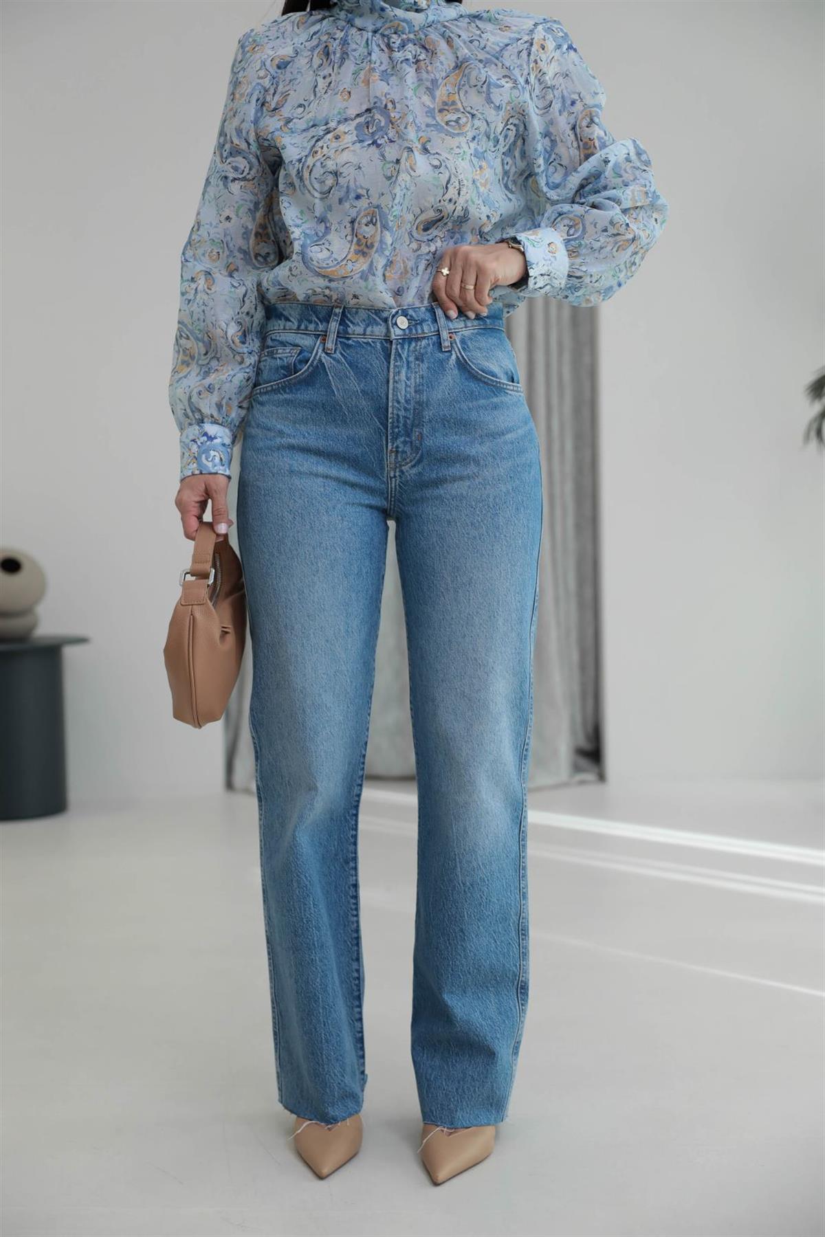 Orj Reform. Wide Leg Jean MAVİ