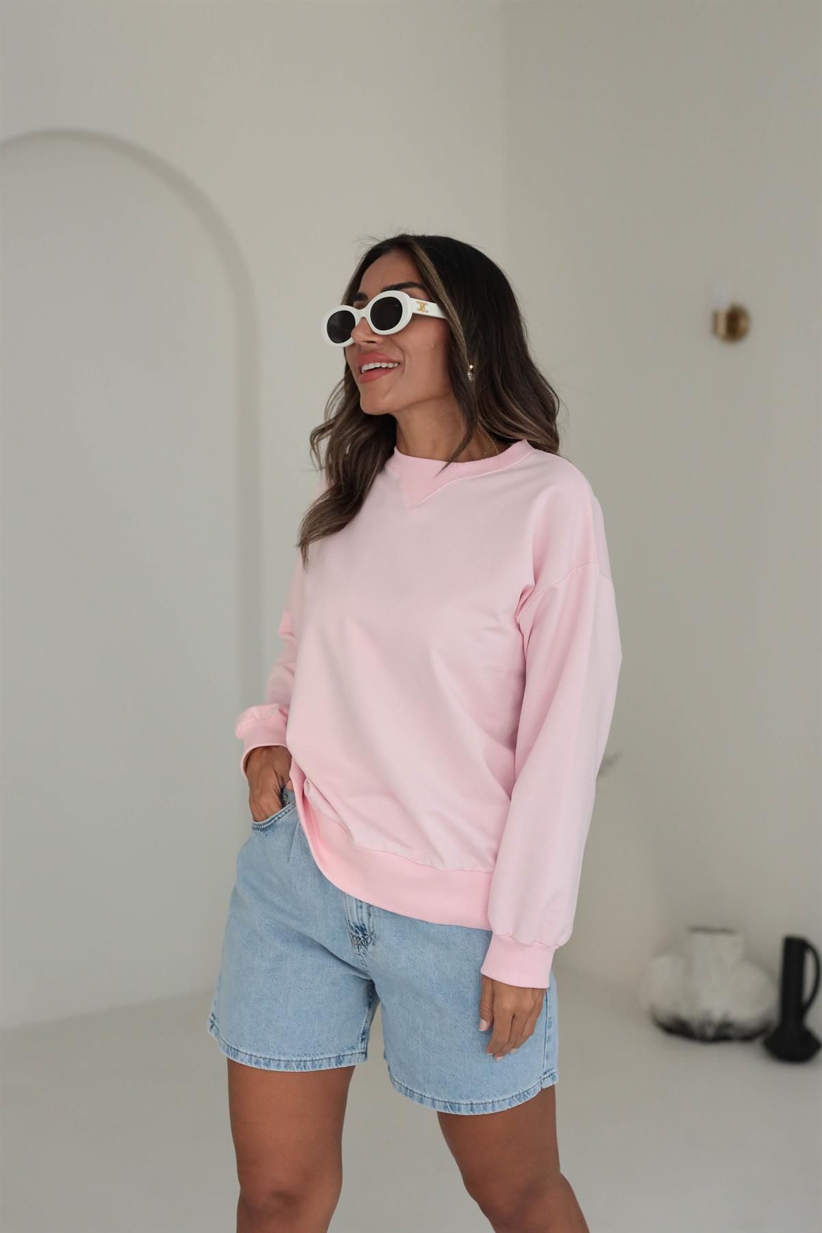 7204 Yumuşak Dokulu Sweatshirt