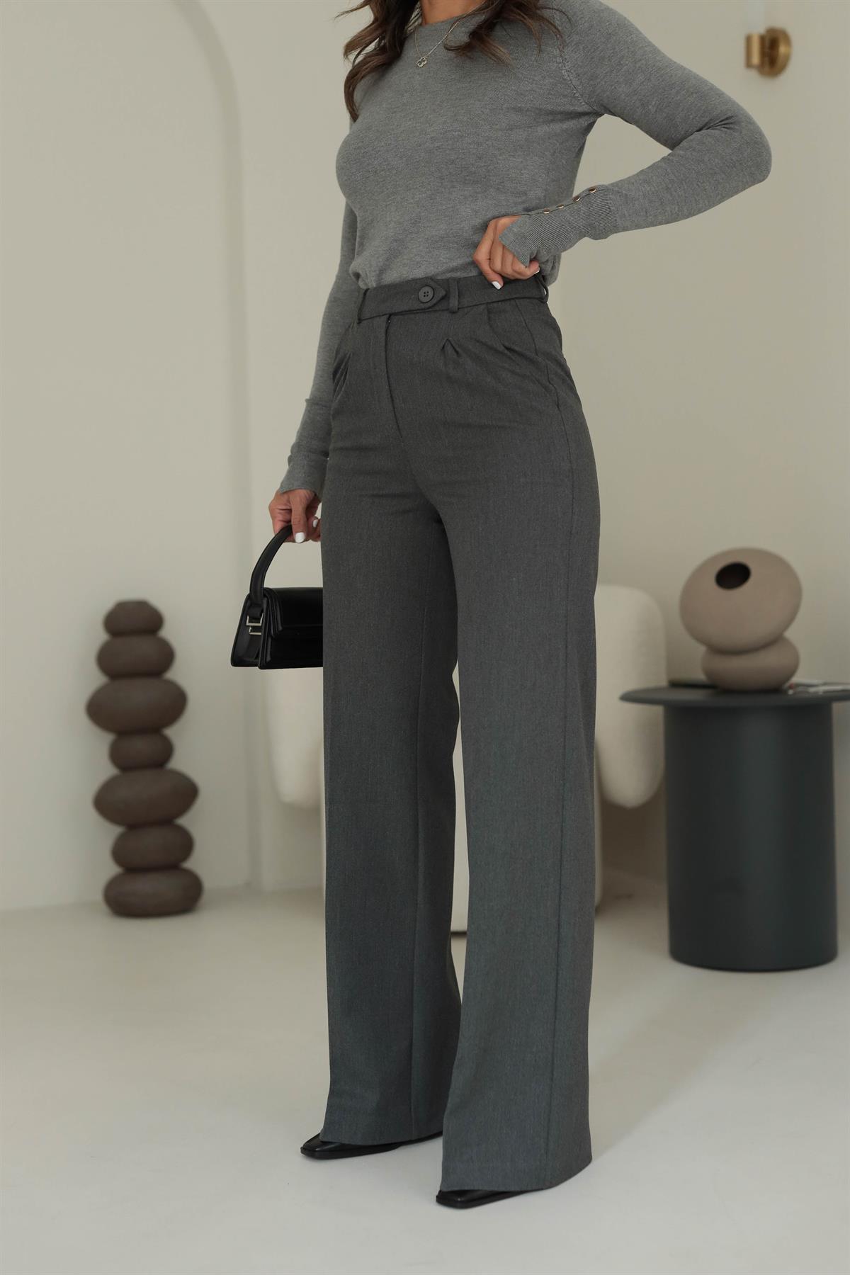 5140 Geniş Paça Kumaş Pantolon