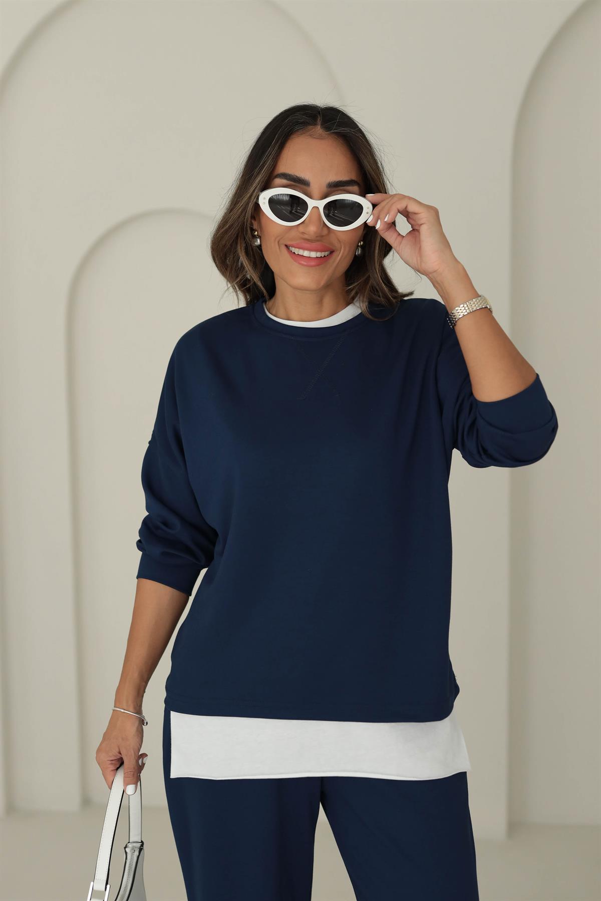 8306 Modal Kumaş Takım LACİVERT