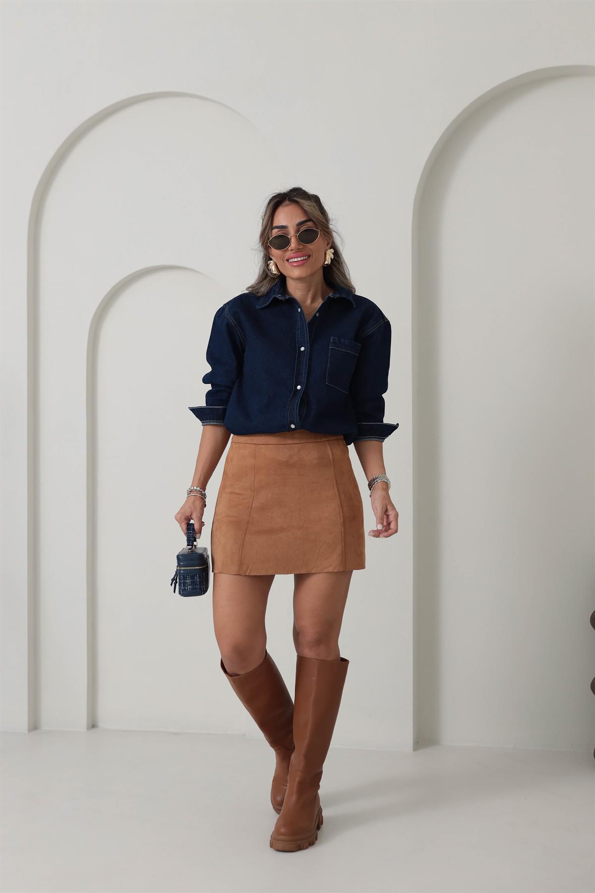 9271 Süet Çan Etek